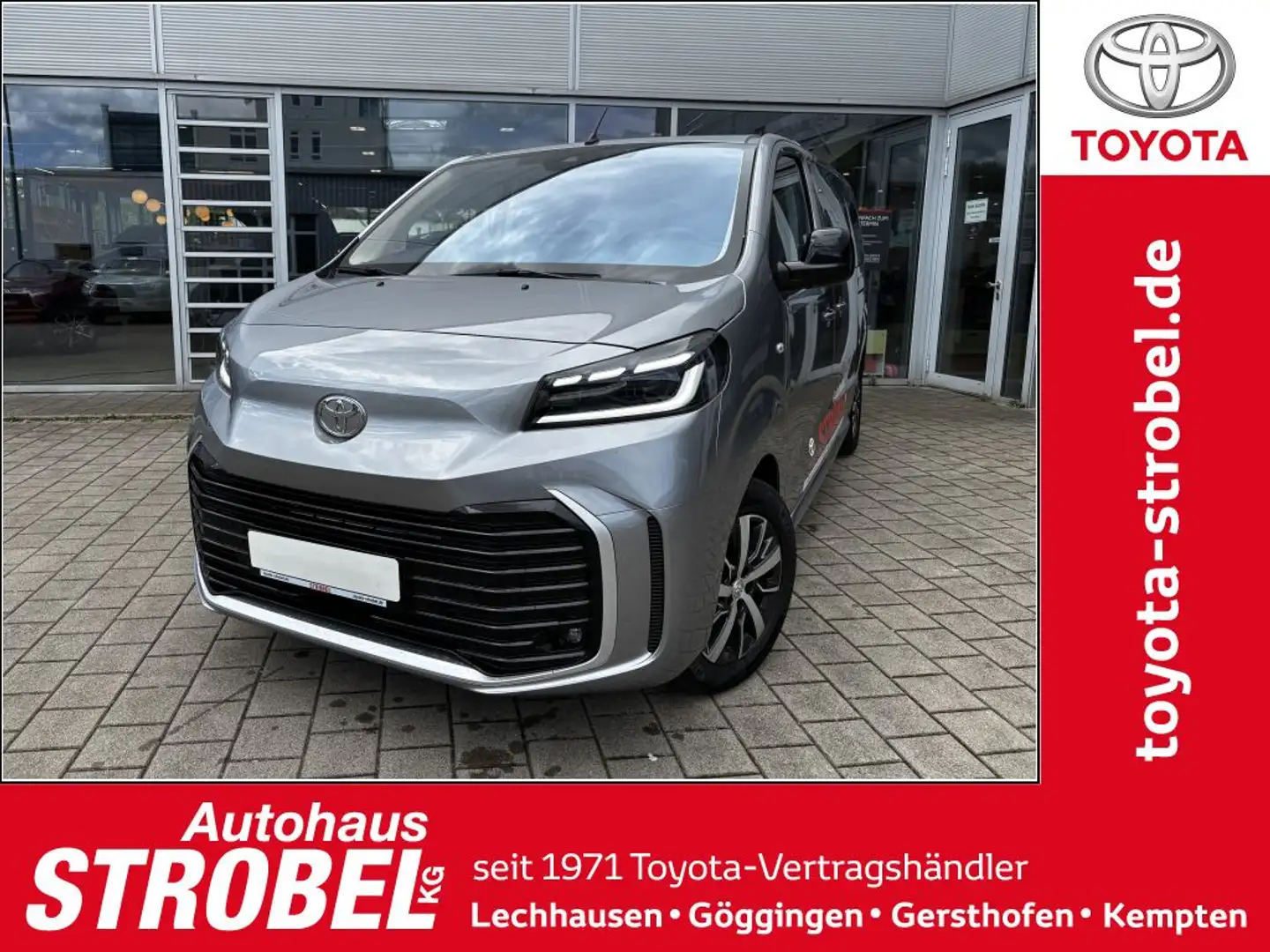 Toyota Proace 2,0-l-D-4D L1 (7-Si.) Autm. Verso Lounge (V) Silber - 1
