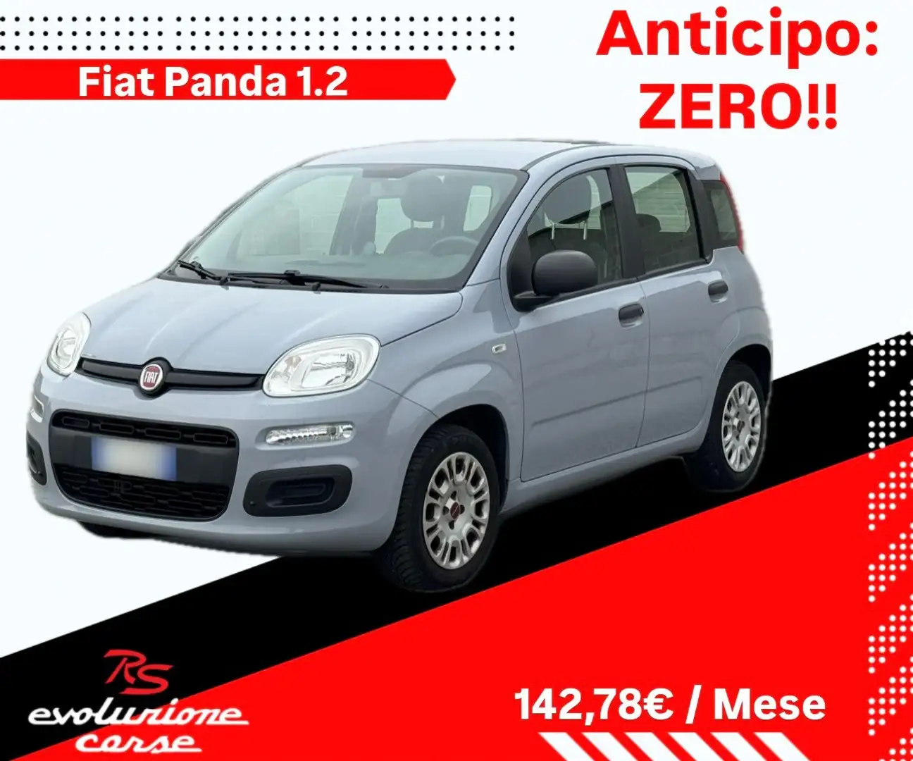 Fiat Panda Panda 1.2 Connected by Wind Grigio - 1