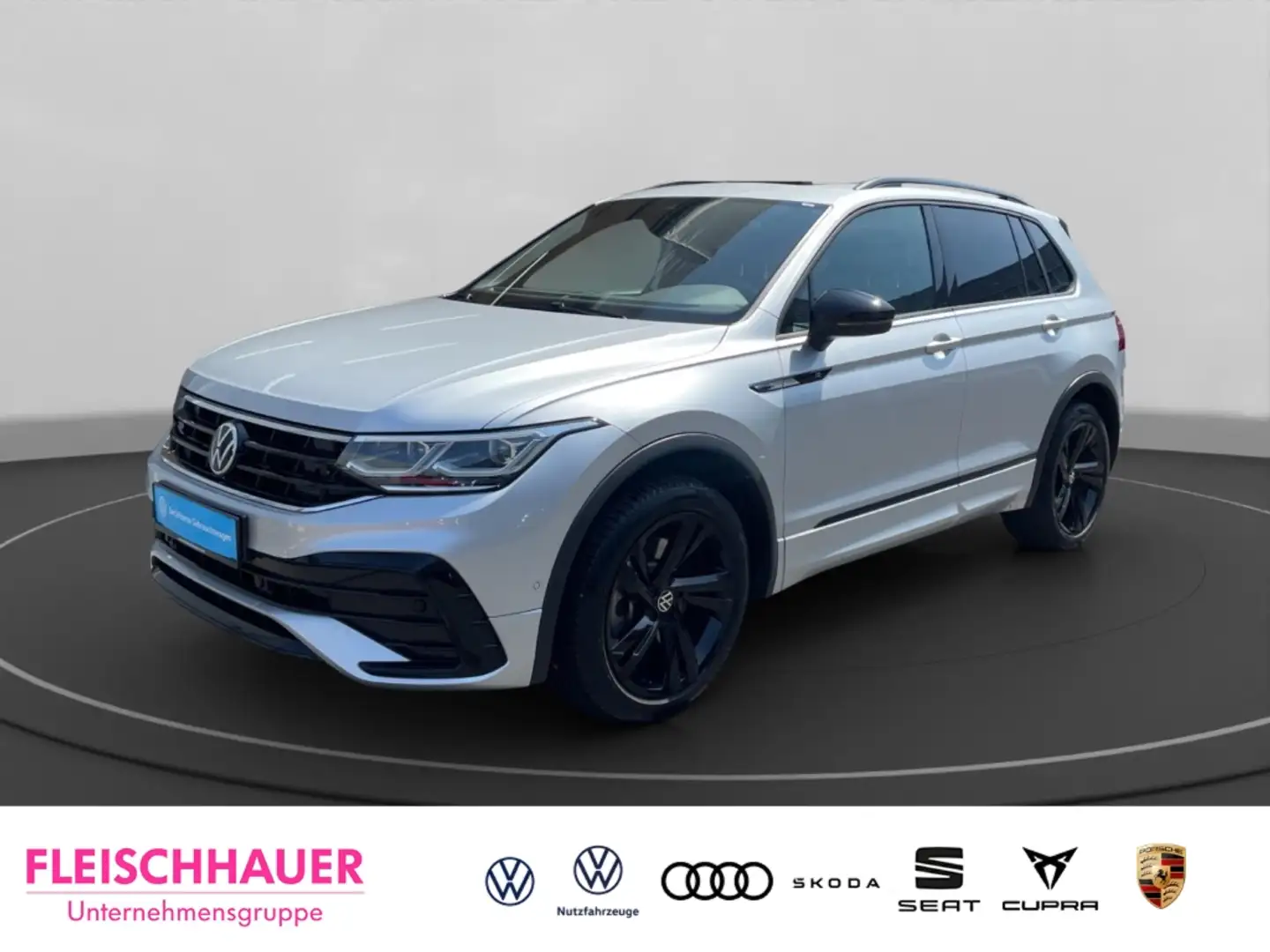 Volkswagen Tiguan R-Line 4Motion 2.0 TSI Sportpaket El. Panodach Nav Silber - 1