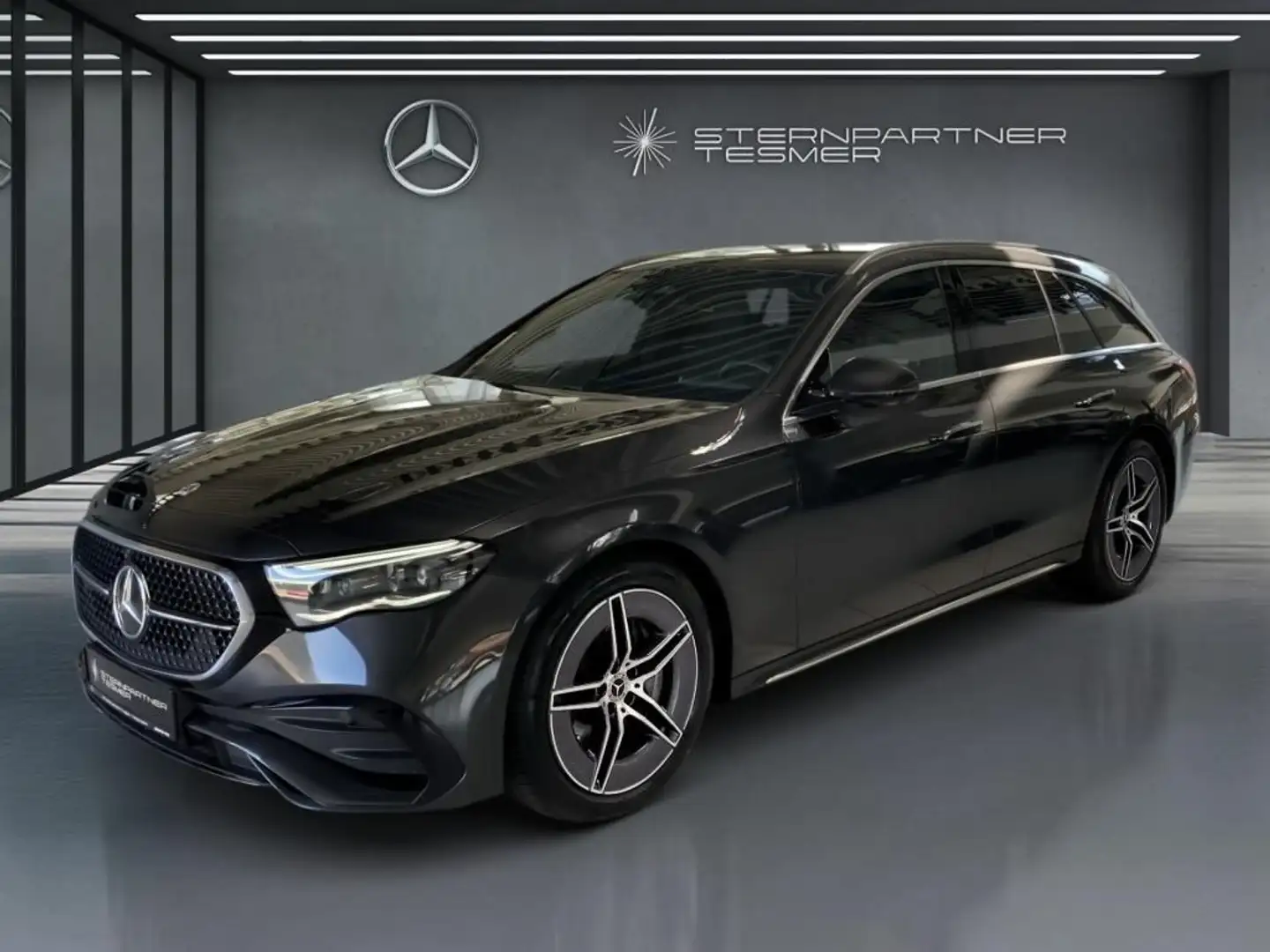 Mercedes-Benz E 450 d 4M T AMG+Pano+AHK+360°+Memory Gris - 2