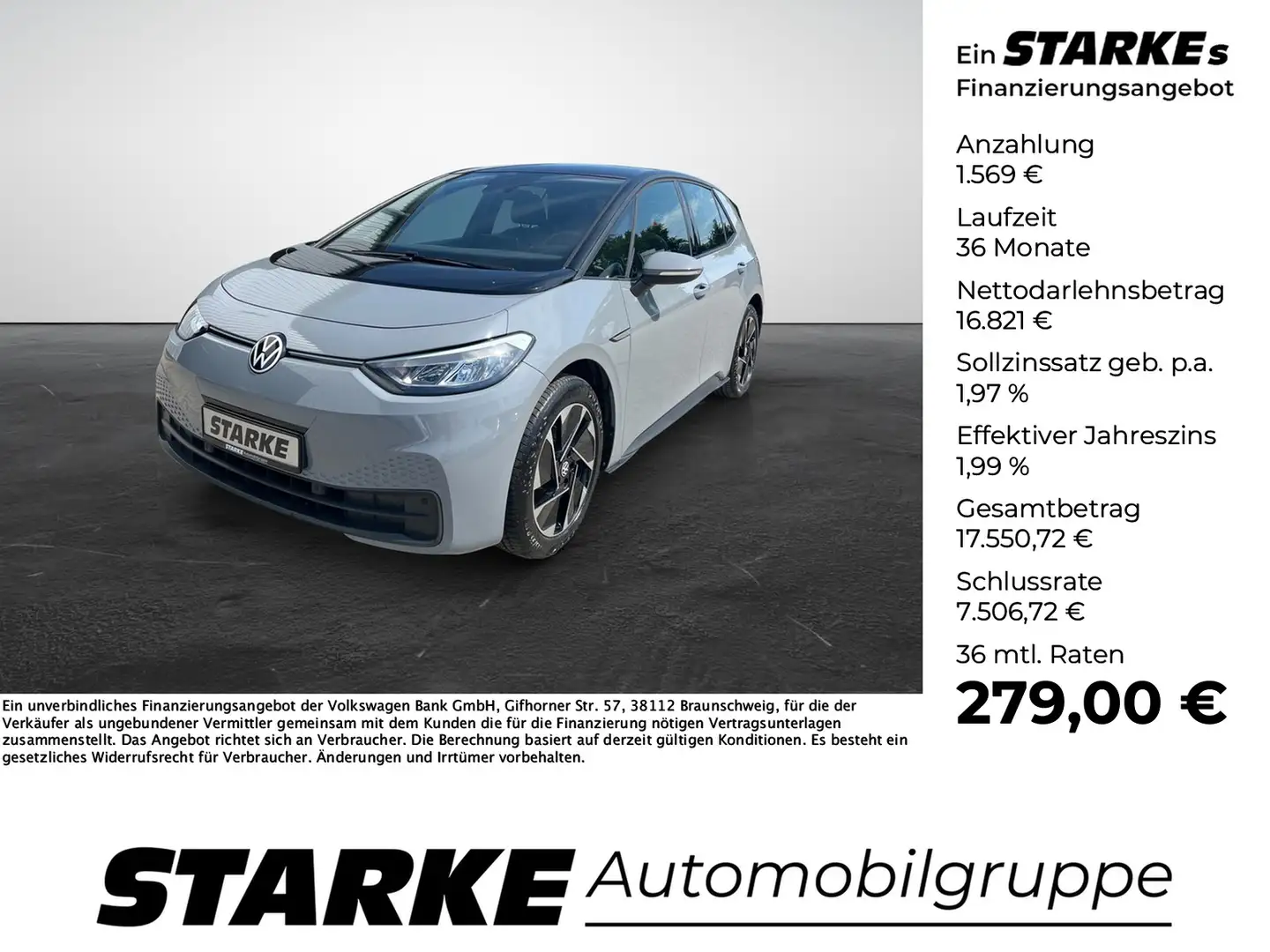 Volkswagen ID.3 Pure Performance Grau - 1