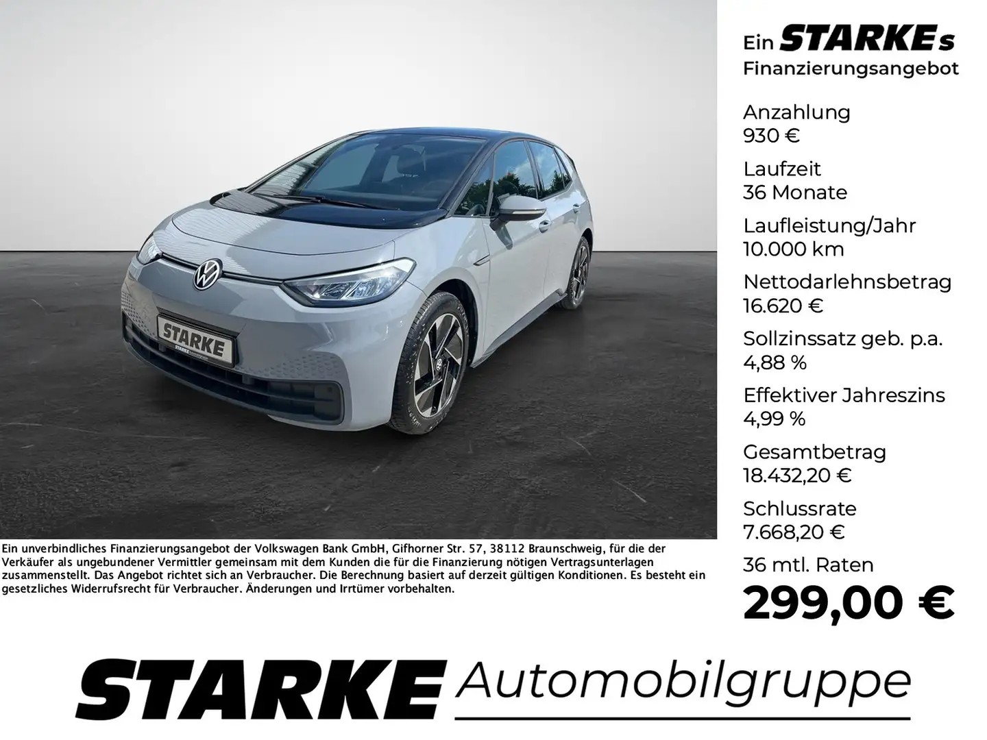 Volkswagen ID.3 Pure Performance Grau - 1