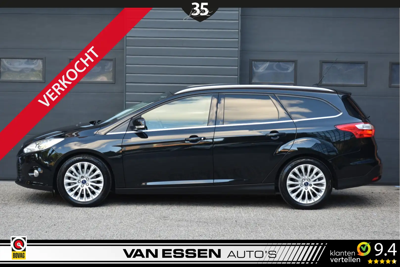 Ford Focus Wagon 1.6 EcoBoost Titanium Leder Stoelverw. Elek. Zwart - 2