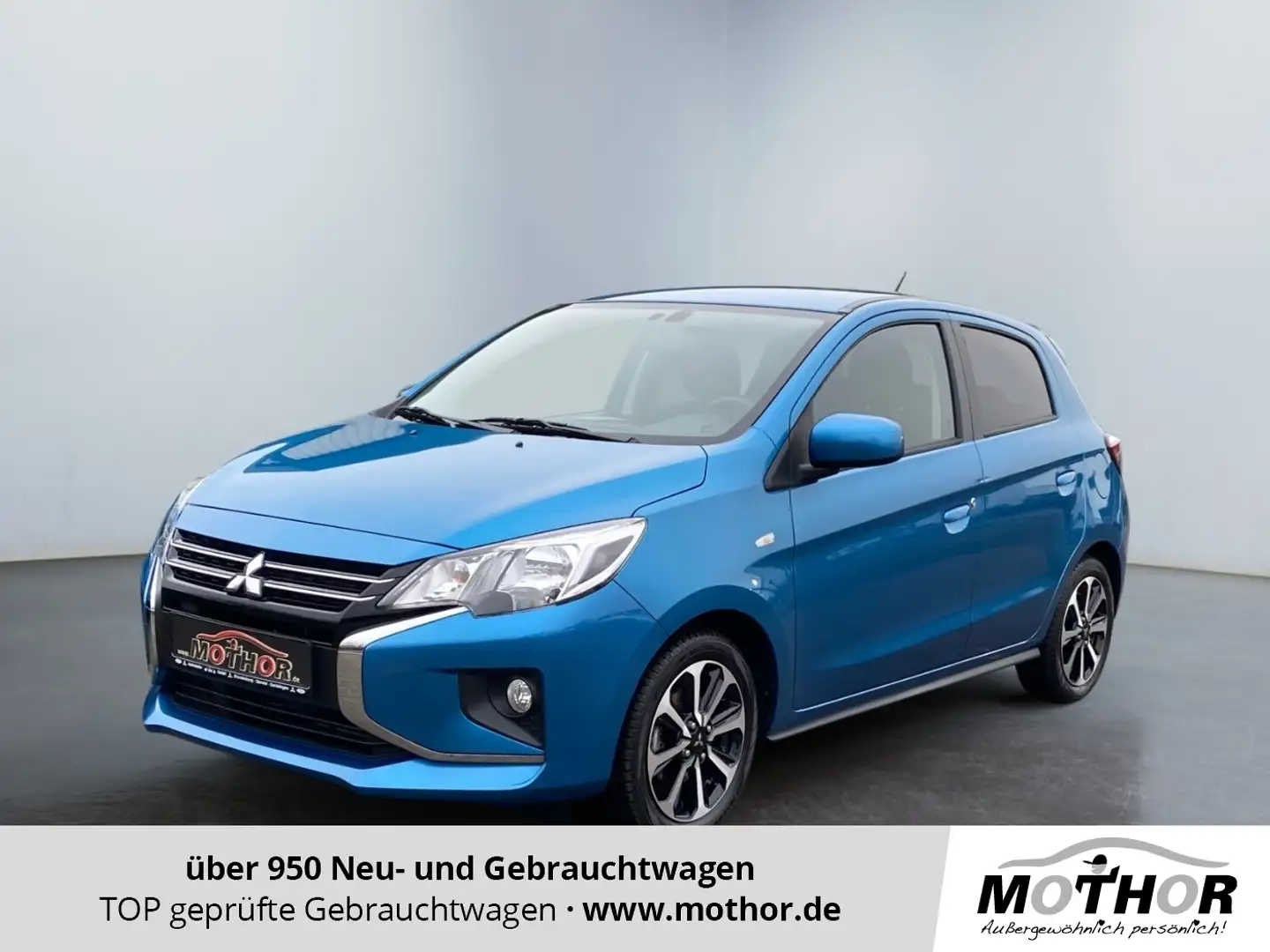 Mitsubishi Space Star Select+ 1,2 l CVT AS&G TEMP SHZ KAM Bleu - 1