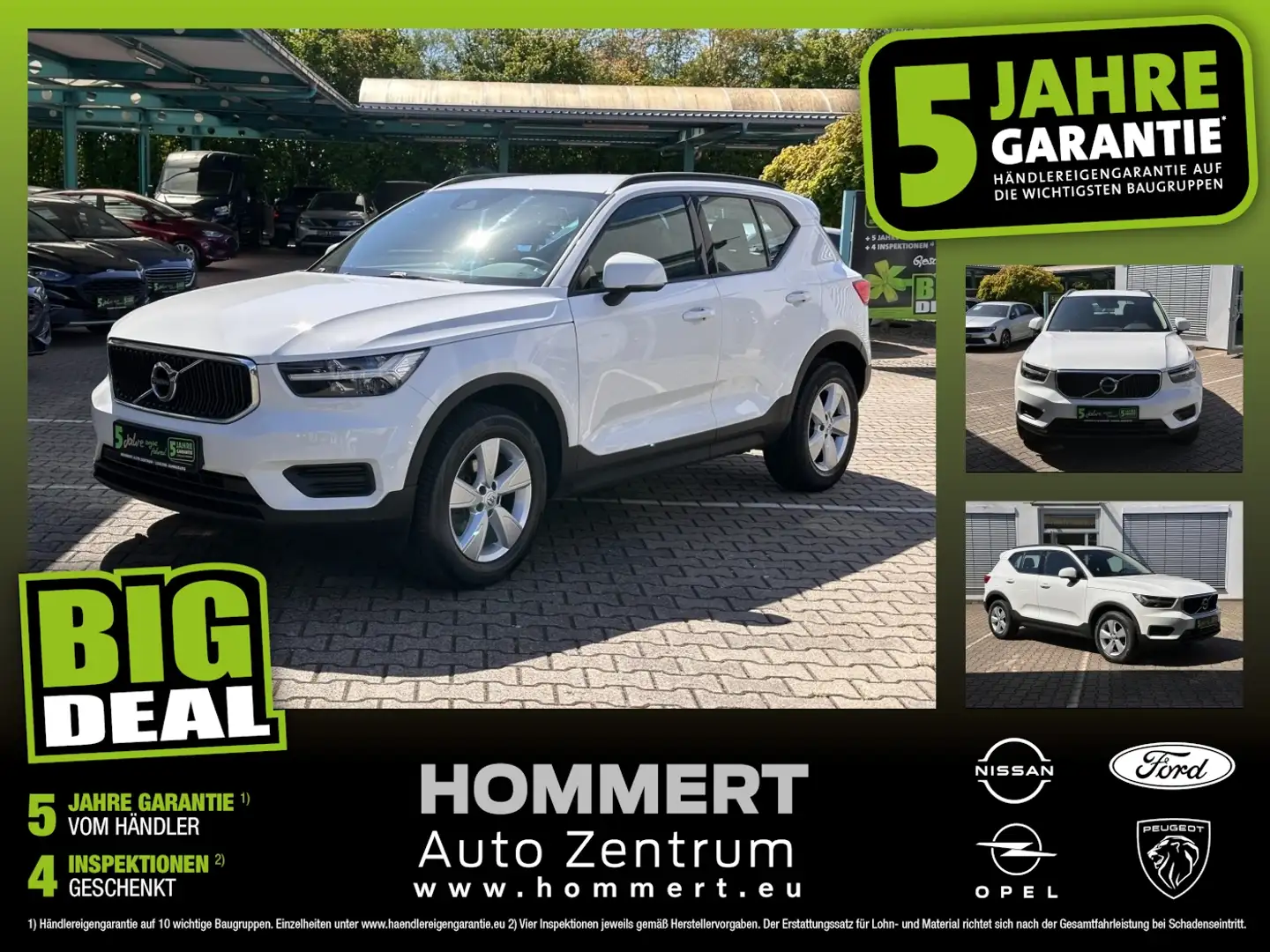 Volvo XC40 D3 2WD *Sitzh.*Navi*LED*Tempomat*LM* Weiß - 1
