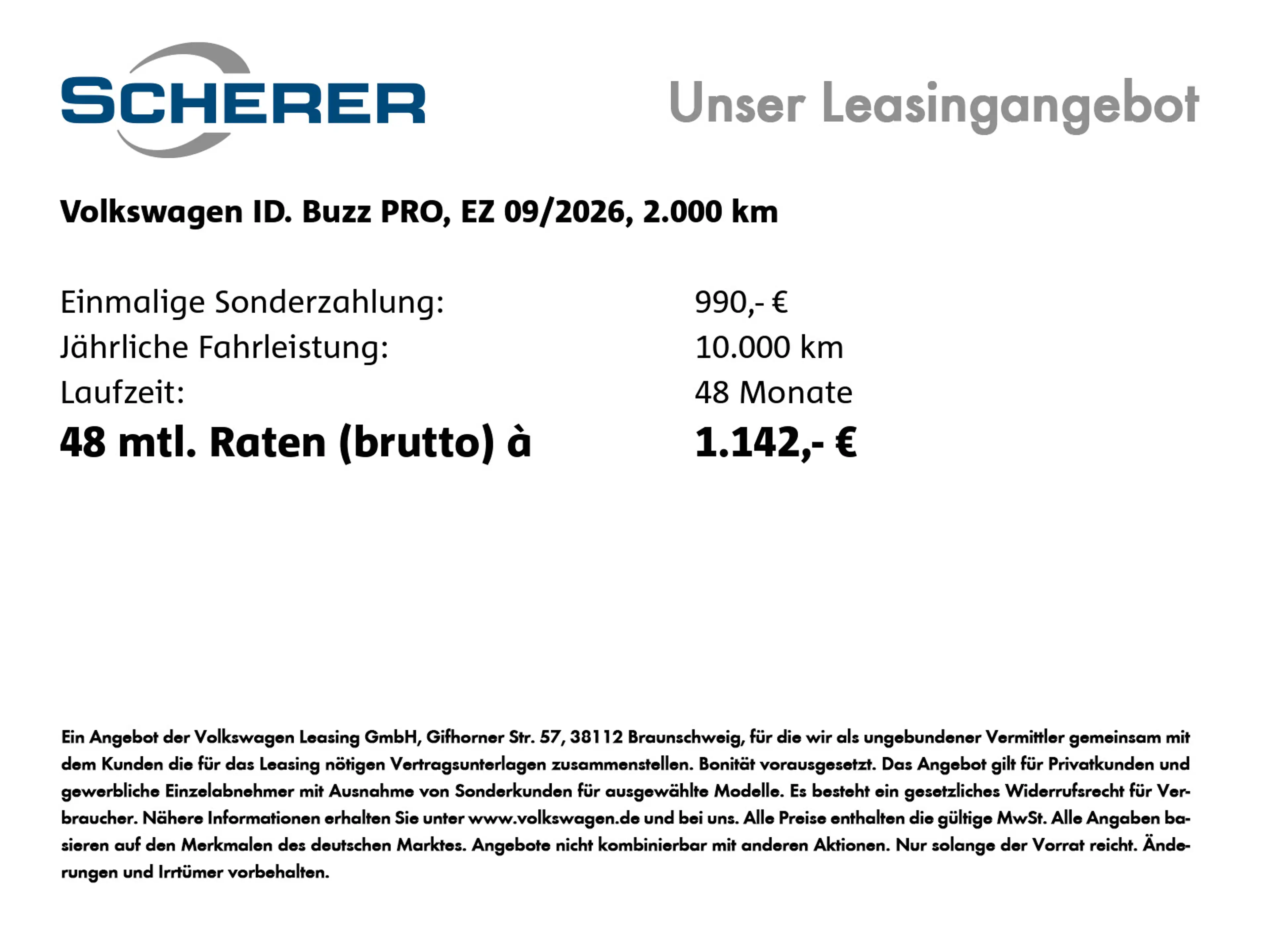 Volkswagen ID. Buzz ID.Buzz Pro langer Radstand Motor: 210 kW (286 P — photo 2