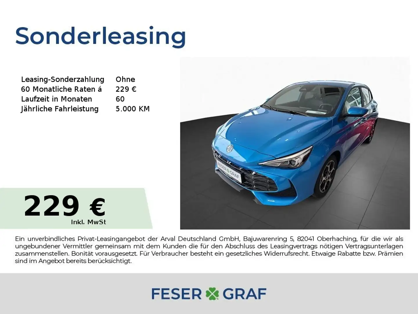 MG MG3 Hybrid+ Luxury *Preis nur mit Finanzierung* Bleu - 1