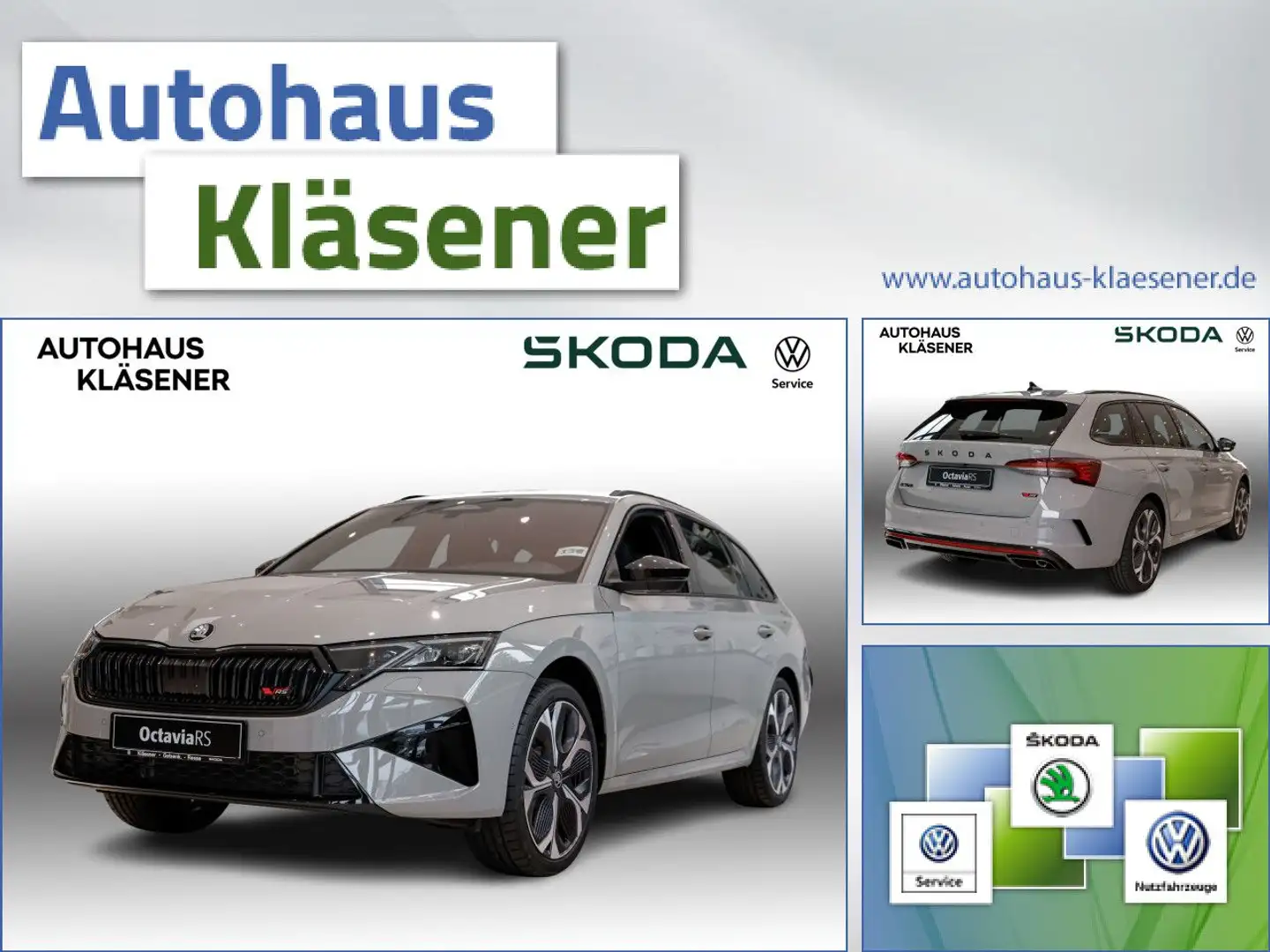 Skoda Octavia Combi RS Bluetooth Head Up Display Navi Grigio - 1