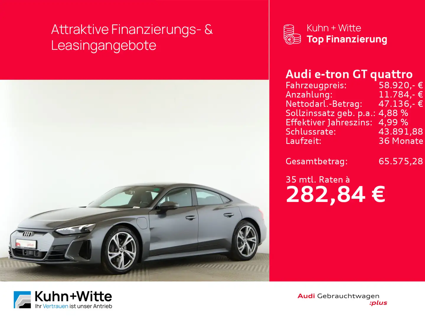 Audi e-tron GT *Pano*ACC*LED*RFK*MMI-Plus* Grau - 1