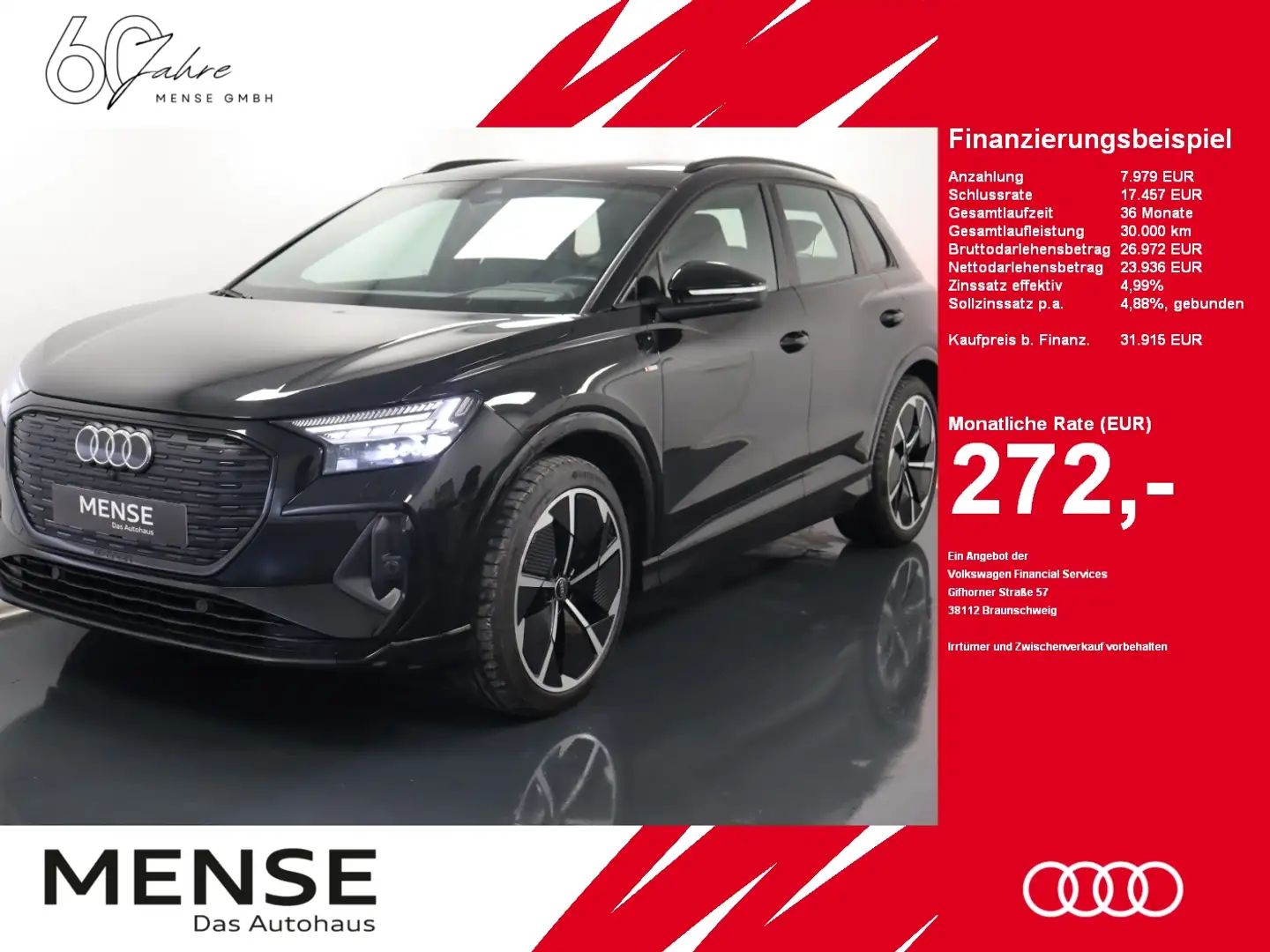 Audi Q4 e-tron 50 quattro S line |Matrix|ACC Schwarz - 1