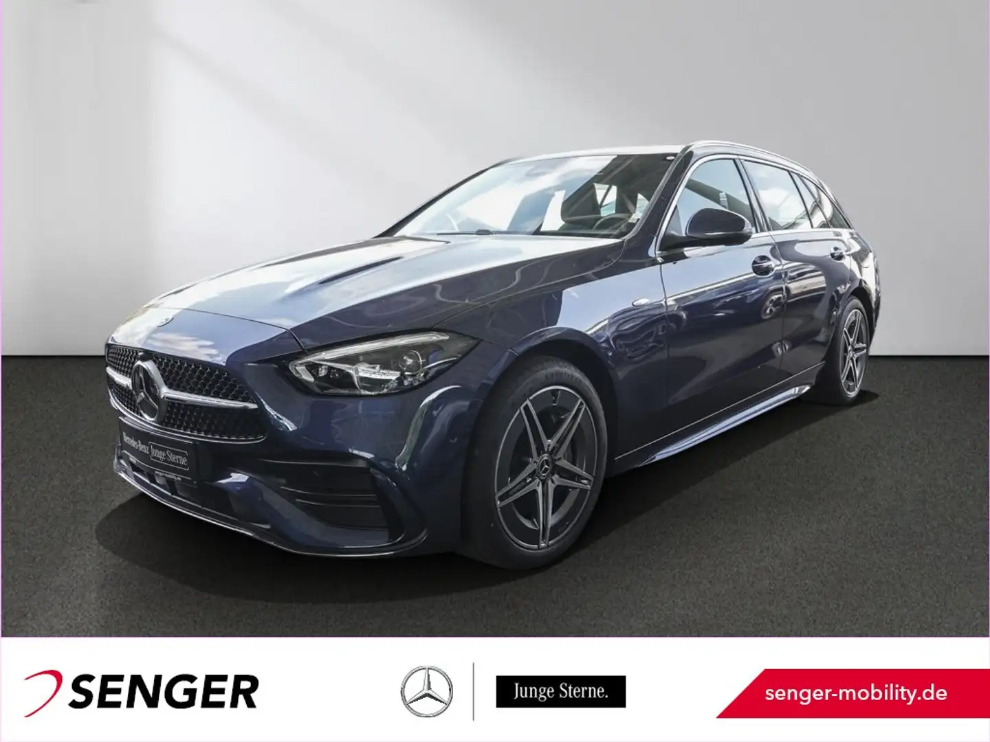 Mercedes-Benz C 300 T e AMG Digital-Light Panorama Ambiente Blauw - 1