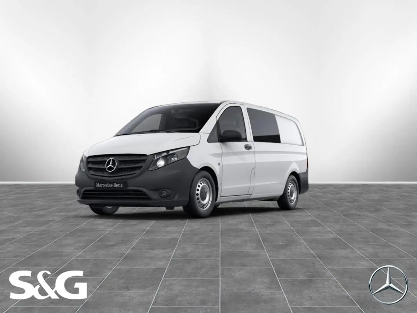 Mercedes-Benz Vito 114 Mixto RüKam+AHK+NSW+Klima+Tempomat+DAB+ Blanco - 1