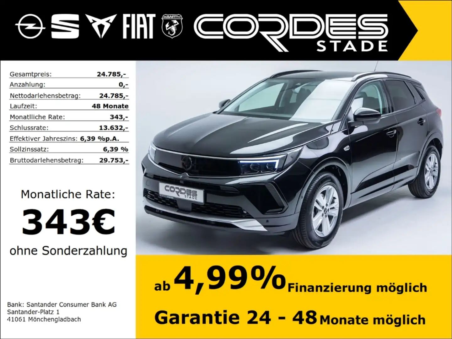 Opel Grandland Enjoy 1.2 Turbo Automatik PDC Klima (106) Fekete - 1