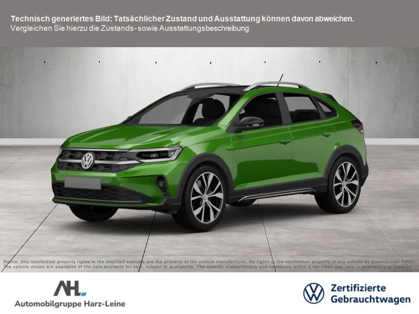 Volkswagen Taigo R-LINE TSI DSG+ALU 18''+ACC+LED-MATRIX+KLIMA+PANO+ Verde - 1