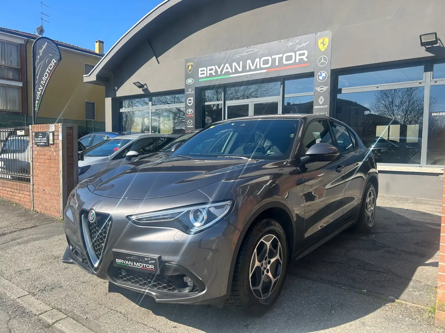 Alfa Romeo Stelvio 2.2 Turbodiesel 190 CV AT8 Q4 Super Business Grijs - 1