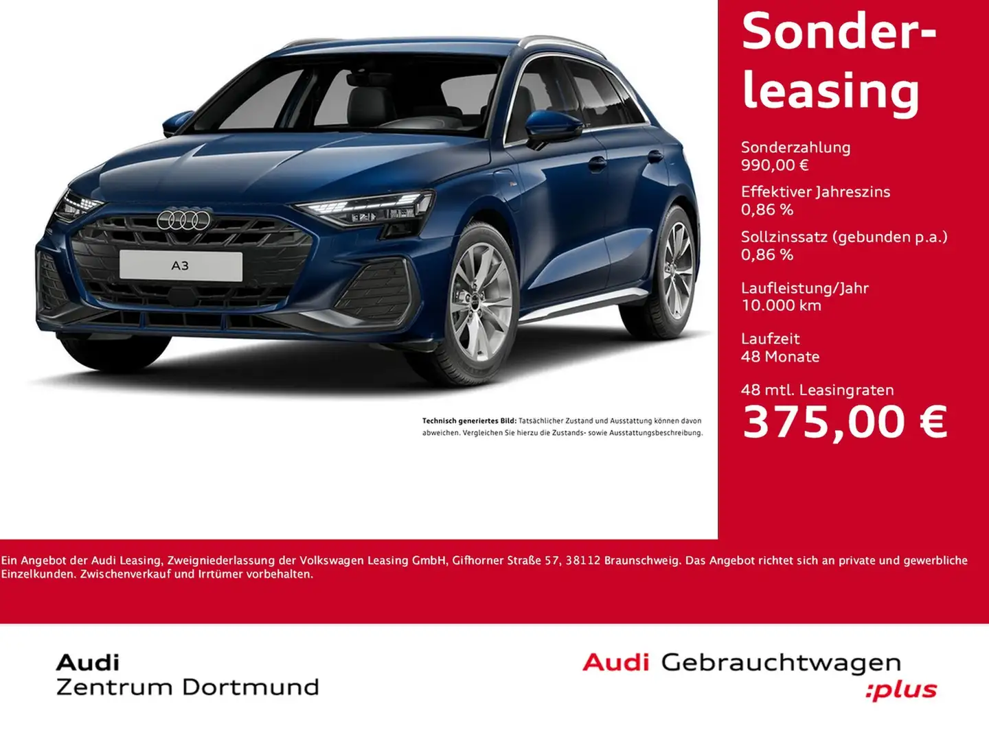 Audi A3 Sportback 40 HYBRID S LINE CAM ACC E-KLAPPE Blau - 1