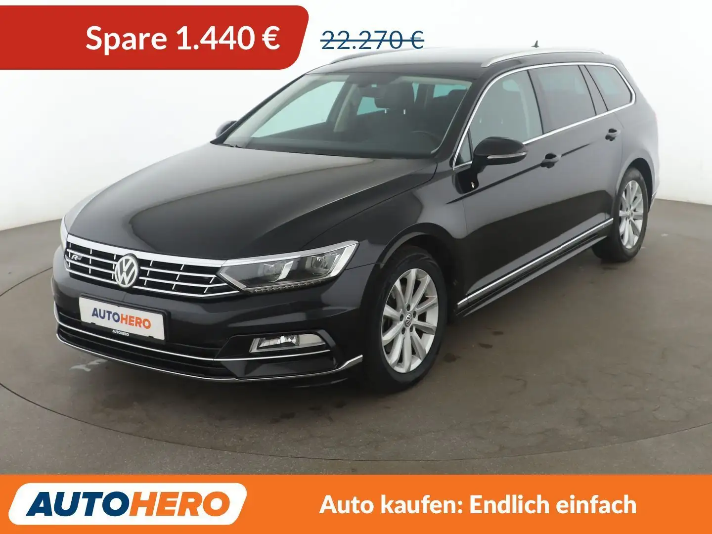 Volkswagen Passat 2.0 TDI Highline BM Aut.*NAV*LED*ACC*CAM*PDC*SHZ Noir - 1