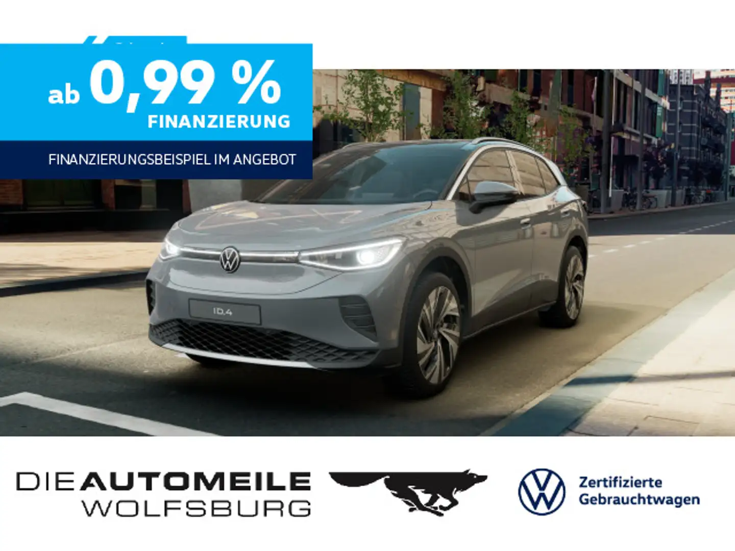 Volkswagen ID.4 4Motion Pro HeadUp/Matrix/H+K/AHK/Pano Grau - 1