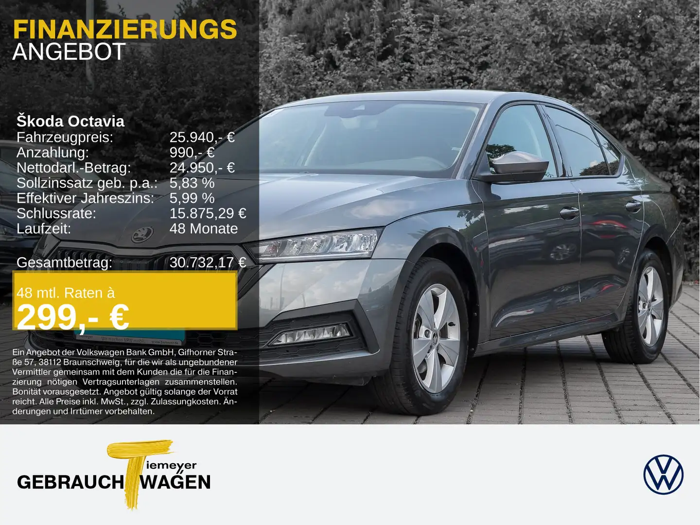 Skoda Octavia 1.5 TSI DSG 150PS SELECTION LM16 KAMERA Grau - 1
