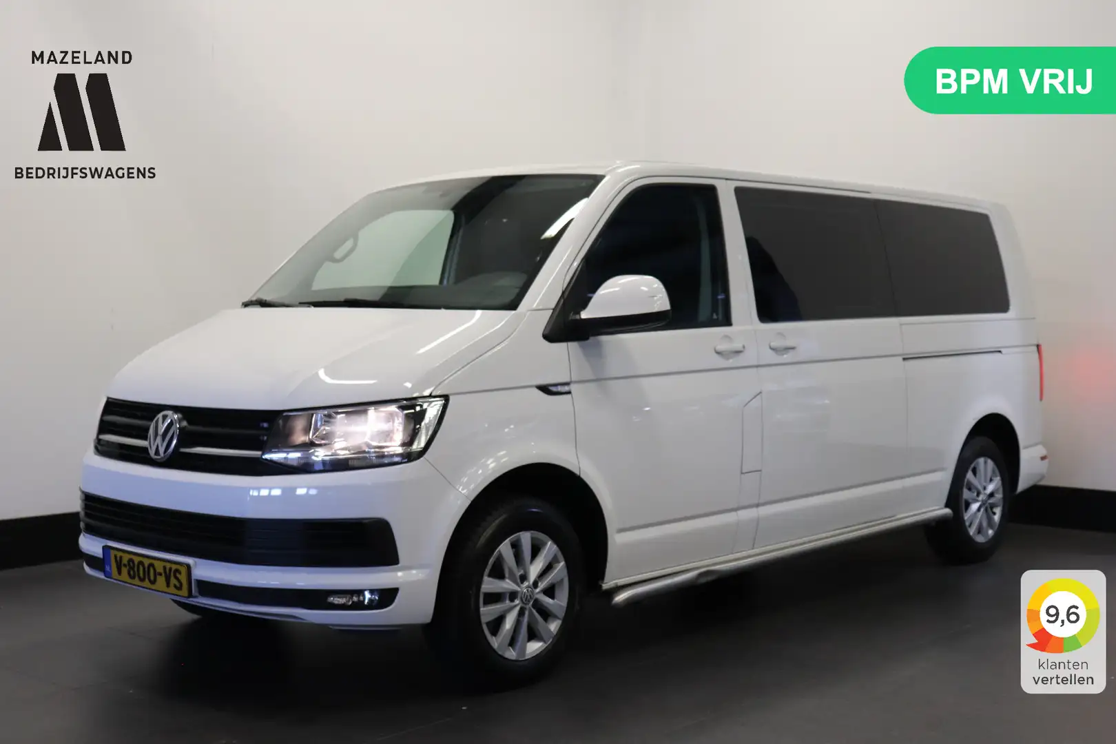 Volkswagen T6 Transporter 2.0 TDI Dubbele Cabine L2 2x Schuifdeur EURO 6 - A Weiß - 1