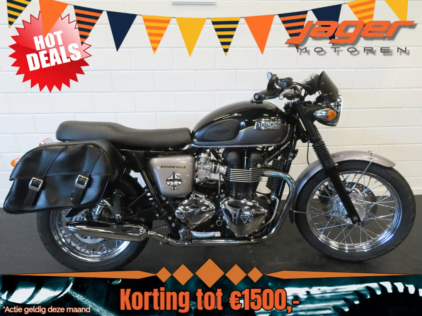 Triumph Bonneville T100 ZEER FRAAI! Zilver - 1