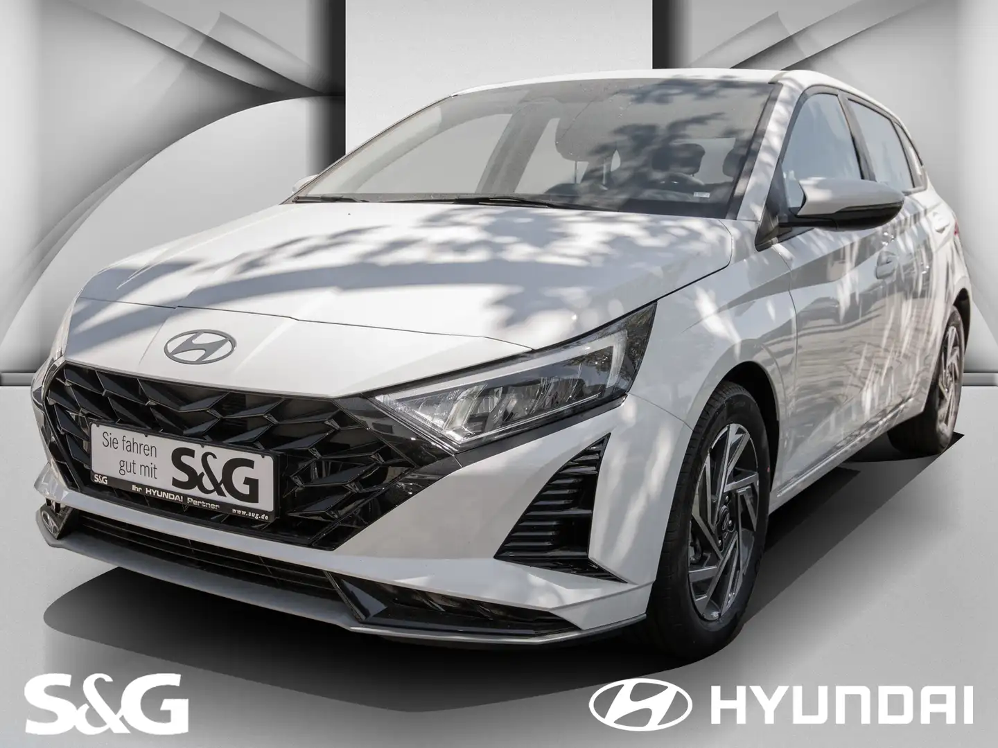 Hyundai i20 NAVI+KLIMA+SHZ+LENKRADHZG+SOFORT VERFÜGBAR Blanc - 1