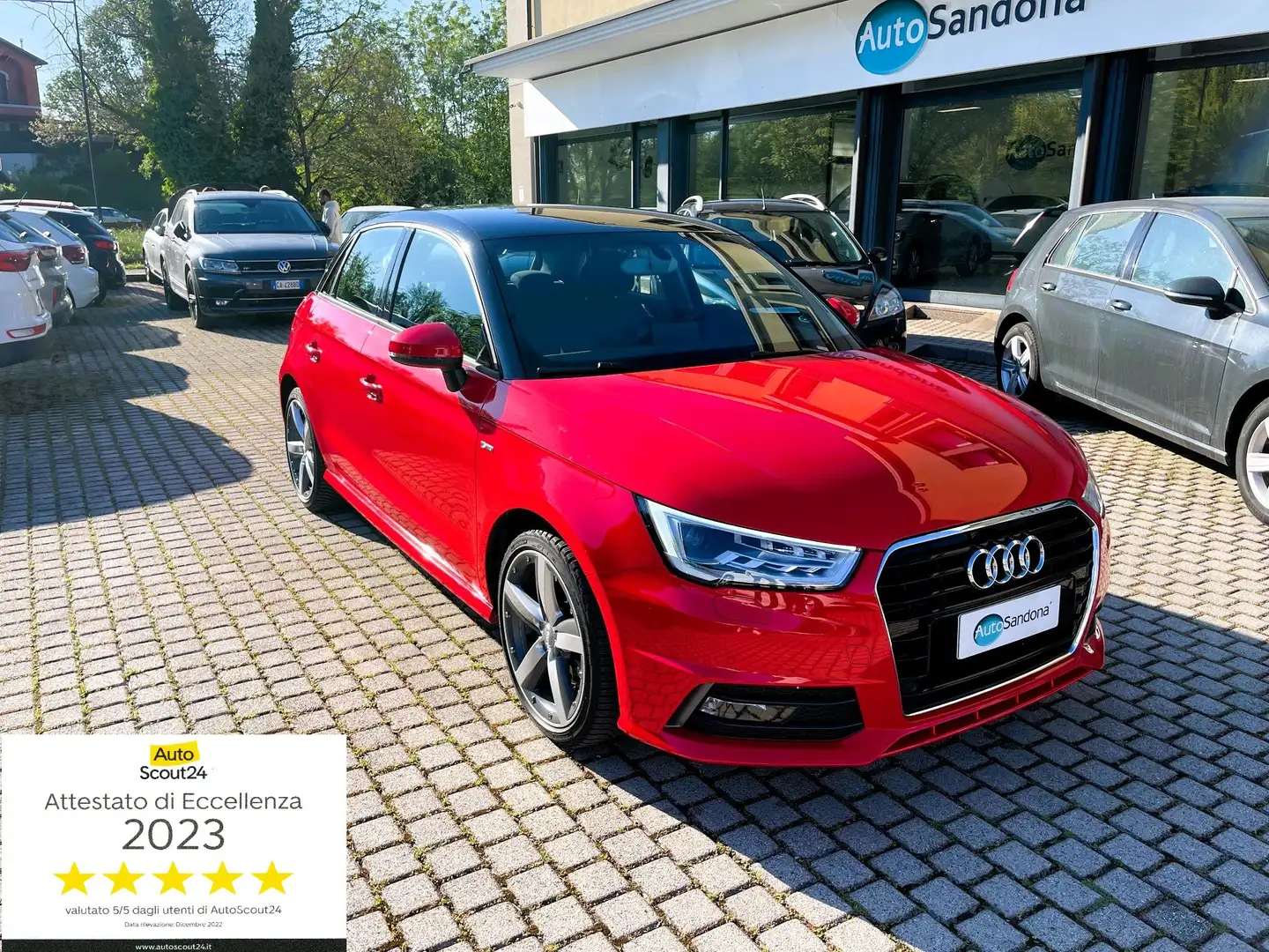 Audi A1 Sportback 1.4 TFSI Admired 125CV S tronic S line Rosso - 1