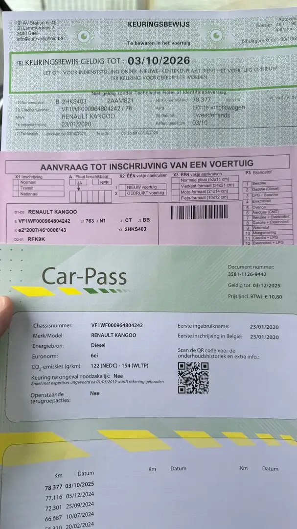 Renault Kangoo Maxi 5250 €netto_Gekeurd+Garantie Weiß - 2