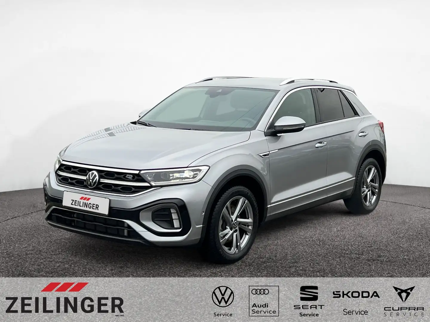 Volkswagen T-Roc R-Line 4Mo. TSI DSG|AHK|NAVI|KAMERA|ACC Silber - 1