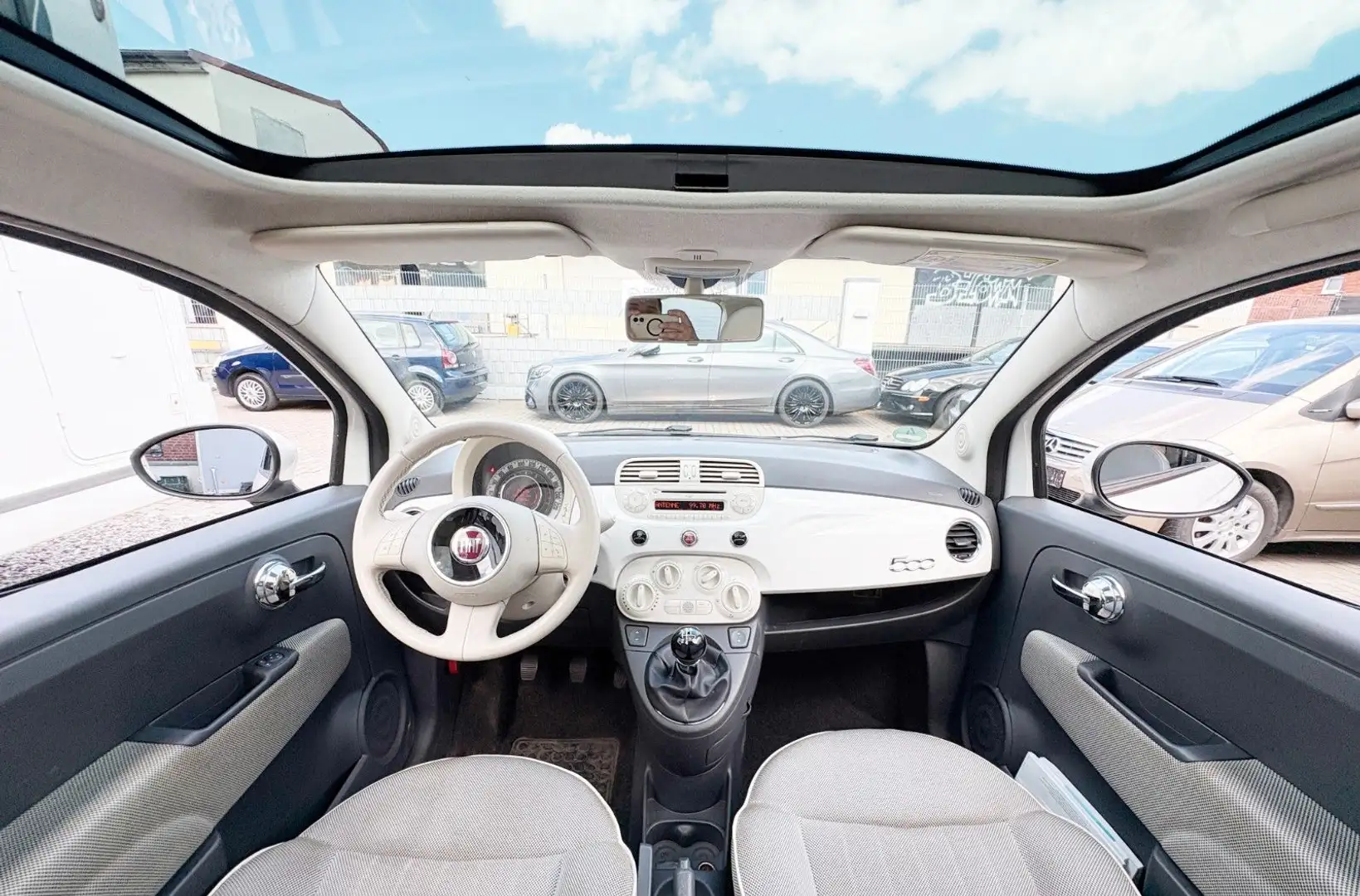 Fiat 500 1.2 8V Lounge Klima Allwetter TÜVNEU Panoram Weiß - 2