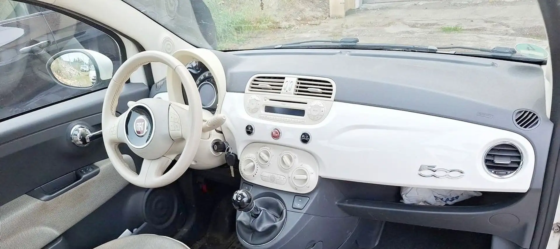 Fiat 500 1.2 8V Lounge Klima Allwetter TÜVNEU Panoram White - 2