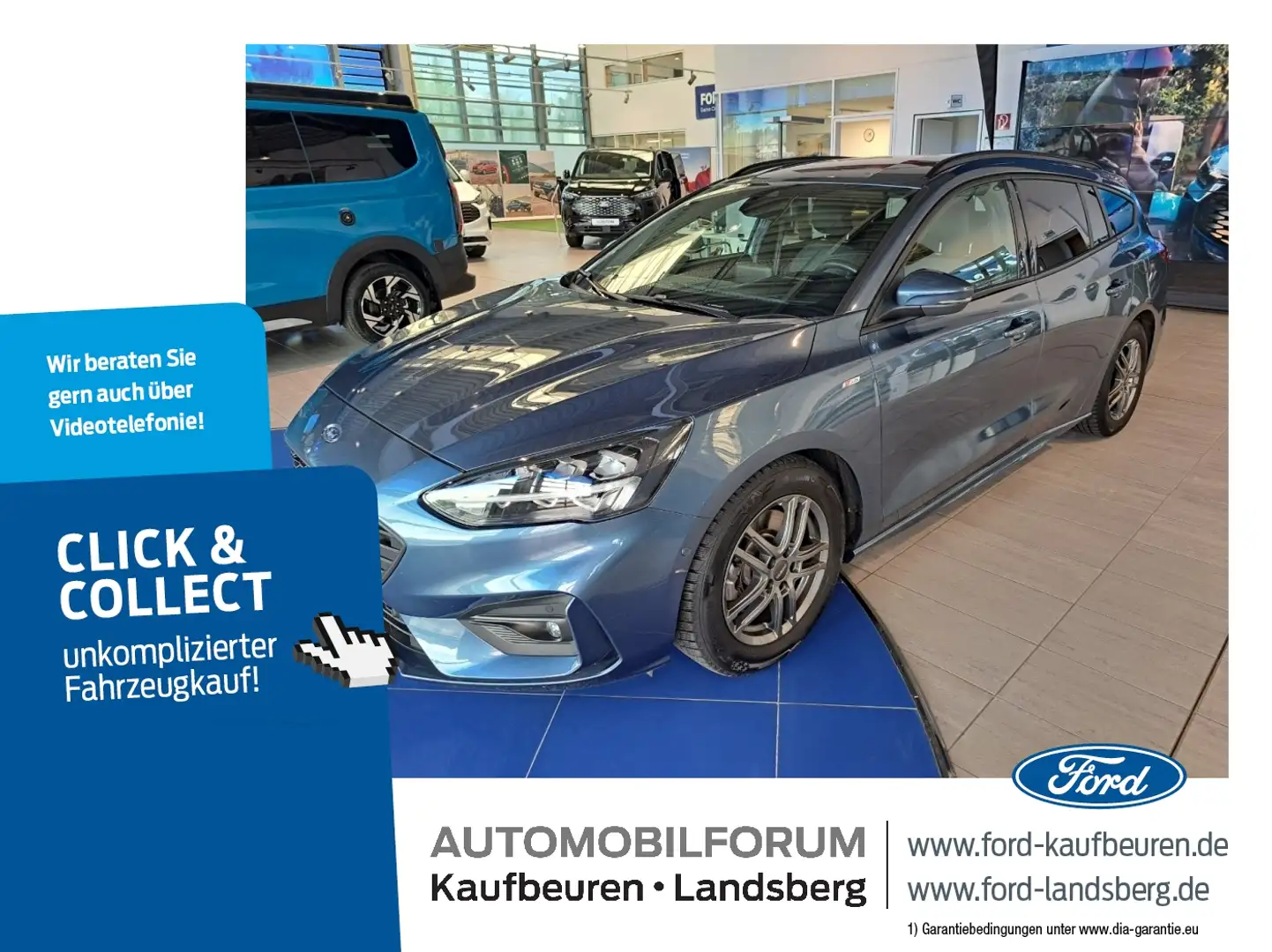 Ford Focus Turnier 1.5 EcoBlue LED ACC HUD KAM SHZ Blau - 1