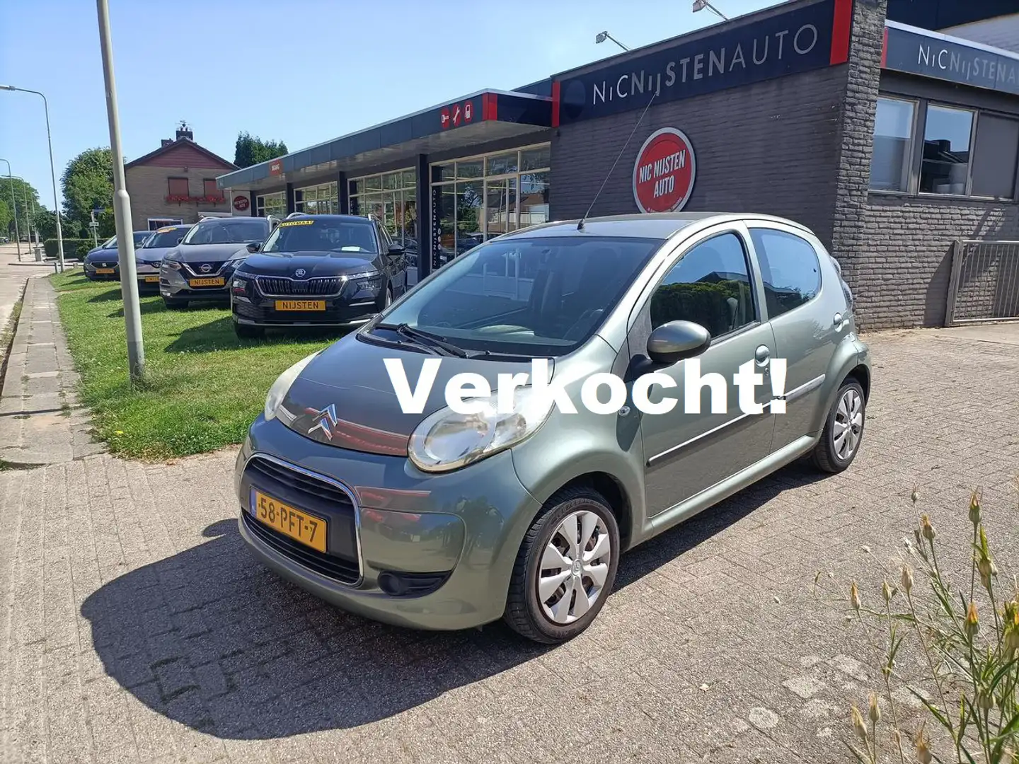 Citroen C1 1.0i Automaat, Airco, 5-deurs, Stuurbekr, Cvg Vert - 1