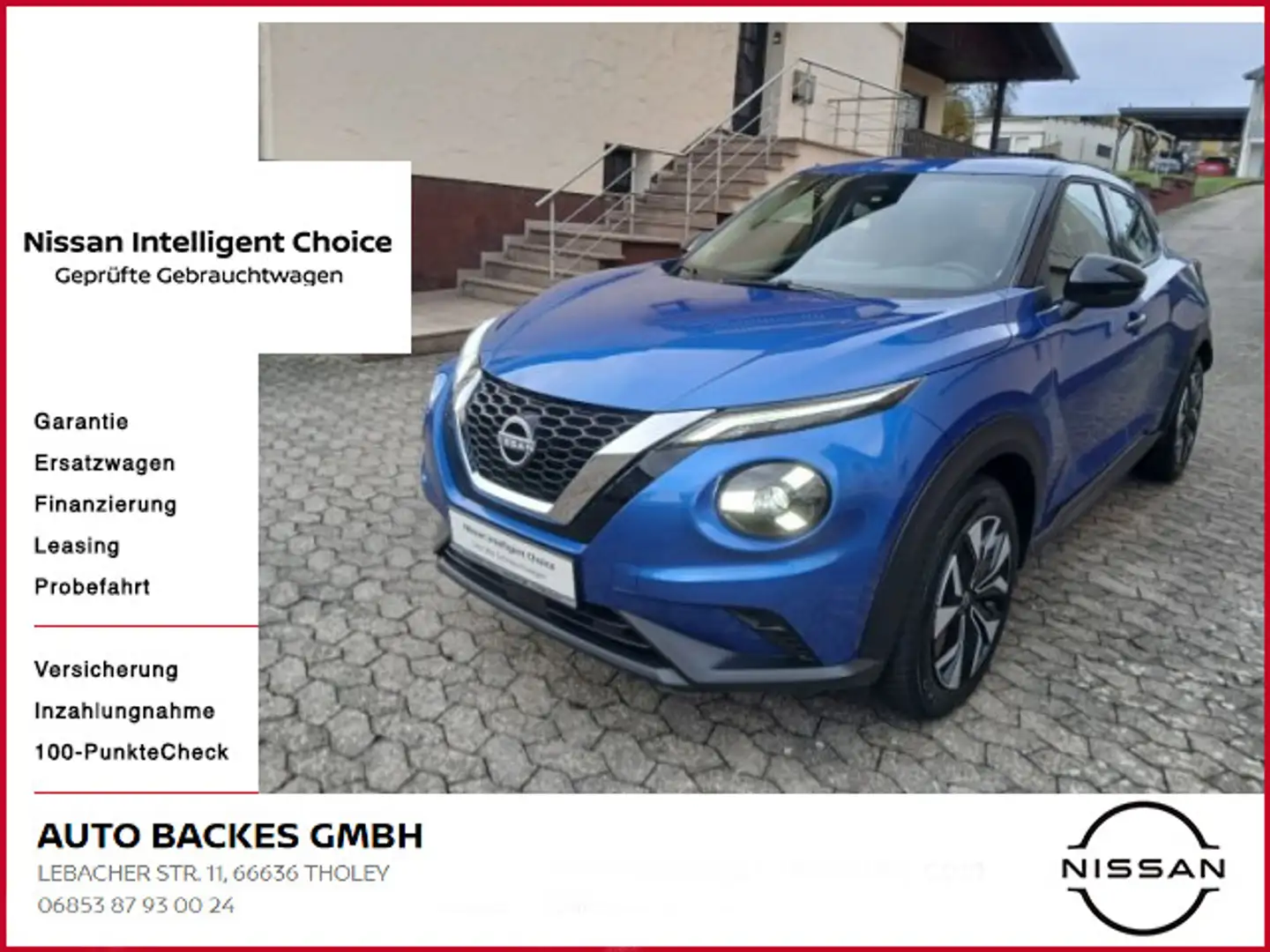 Nissan Juke 1.0 DIG-T Acenta Navi Voll-LED Scheinwerfer Blau - 1