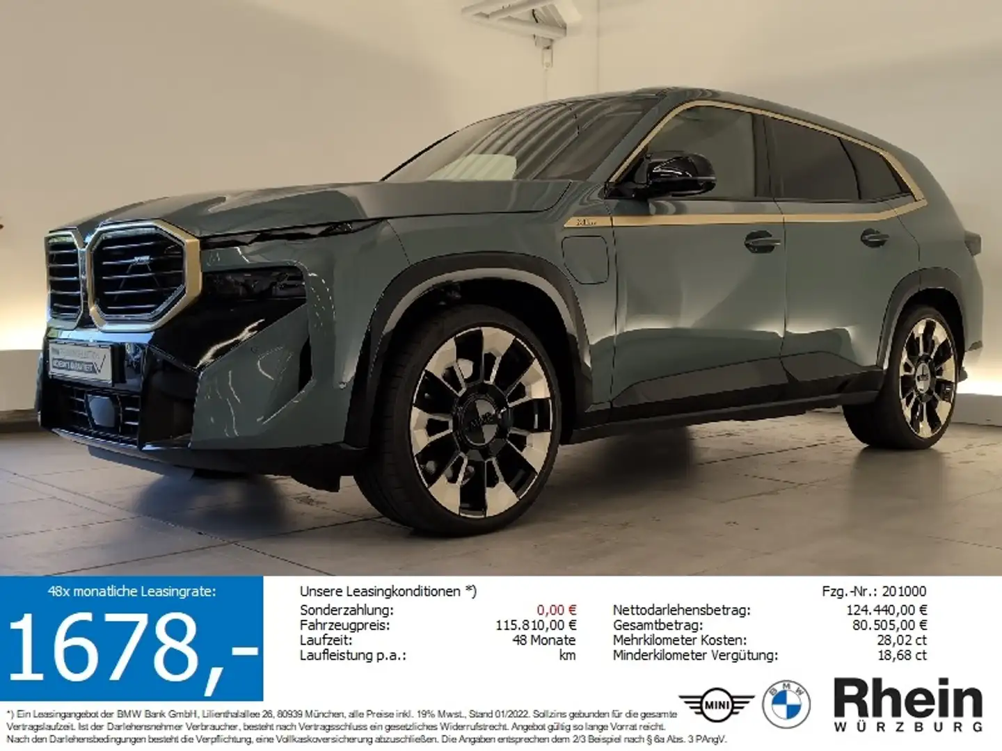 BMW XM H&K/AHK/Ambiente H&K/AHK/Massage/uvm. Grün - 1