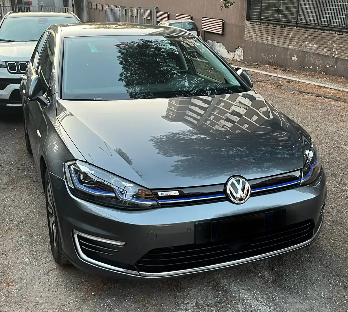 Volkswagen Golf e-Golf 136cv iridium grey pompa di calore soh 94% Szary - 2