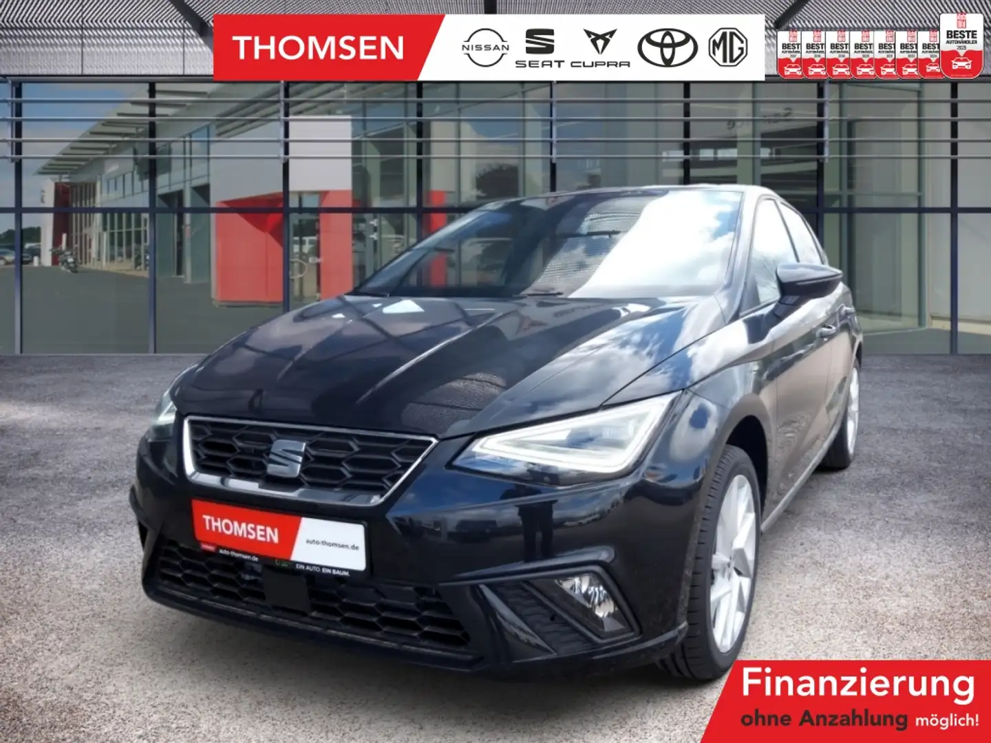 SEAT Ibiza FR 1.0 TSI LED SpurH KlimaA LM Sportp. Schwarz - 1