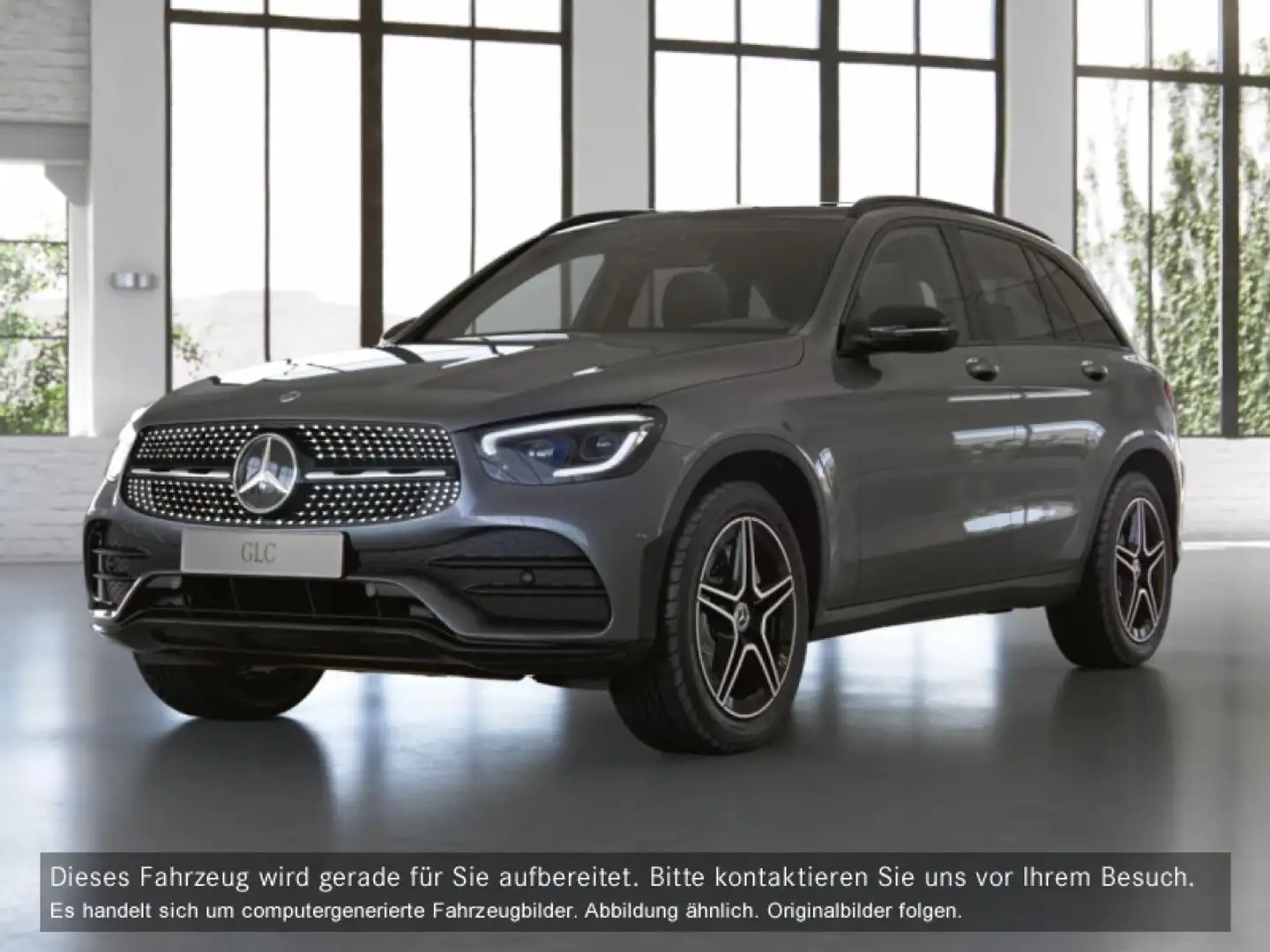 Mercedes-Benz GLC 220 d 4M AMG Stdhzg Multibeam Burmester Distr+ Grau - 2