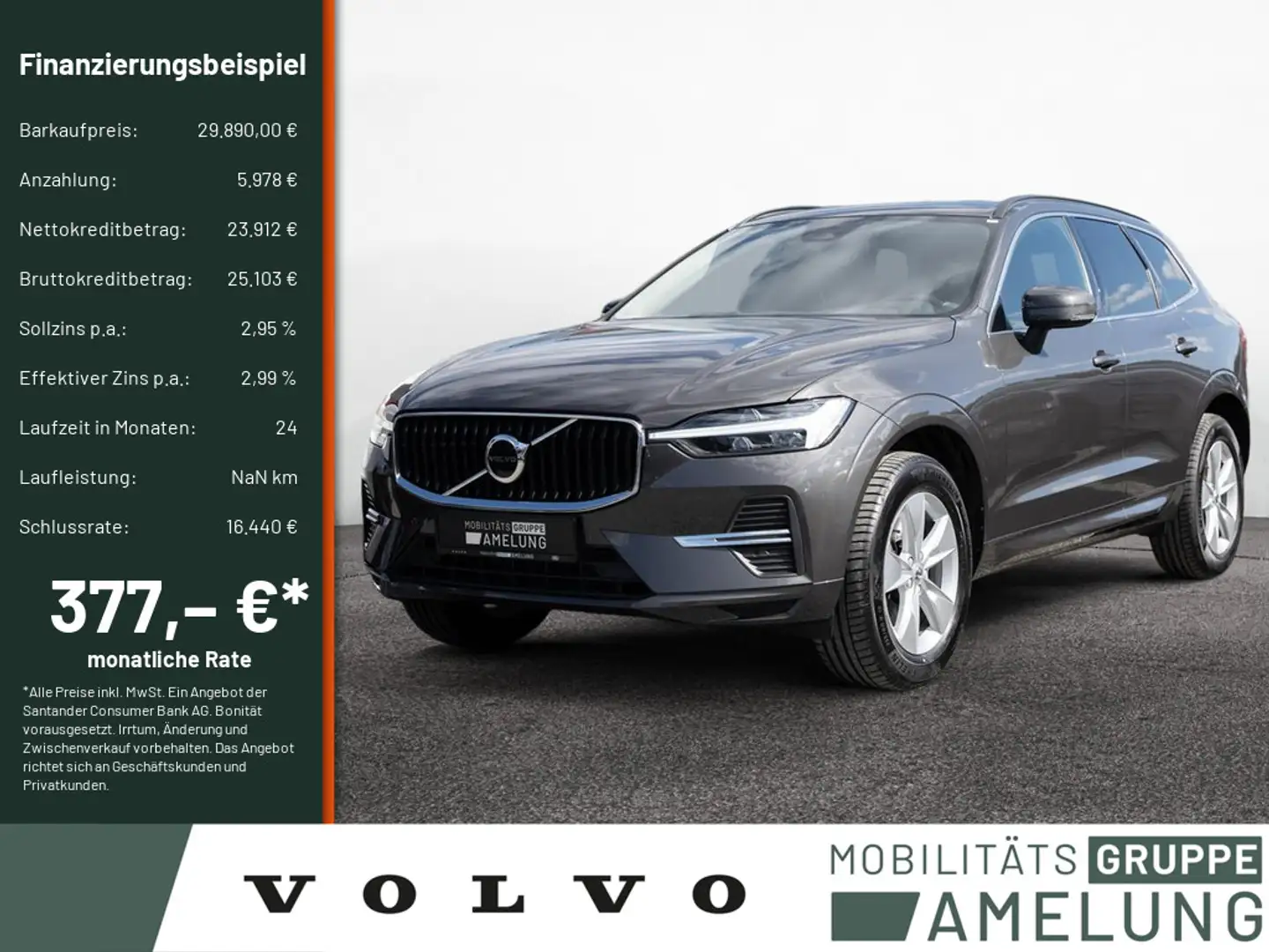 Volvo XC60 B4 Core 1Hd. W-LAN FACEL. STANDHZ LED Szary - 1
