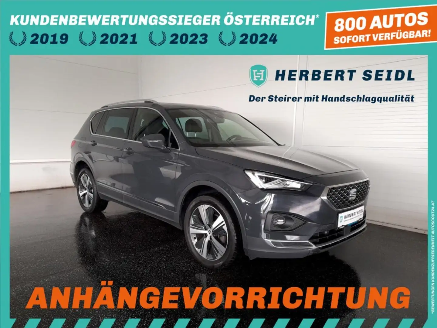 SEAT Tarraco XPERIENCE 2.0 TDI DSG *SKY / STANDHZG / DCC / VOLL-LED / NAVI / AHV & KAMERA / VIRTUELL / ACC / E-KLAPPE* Grau - 1
