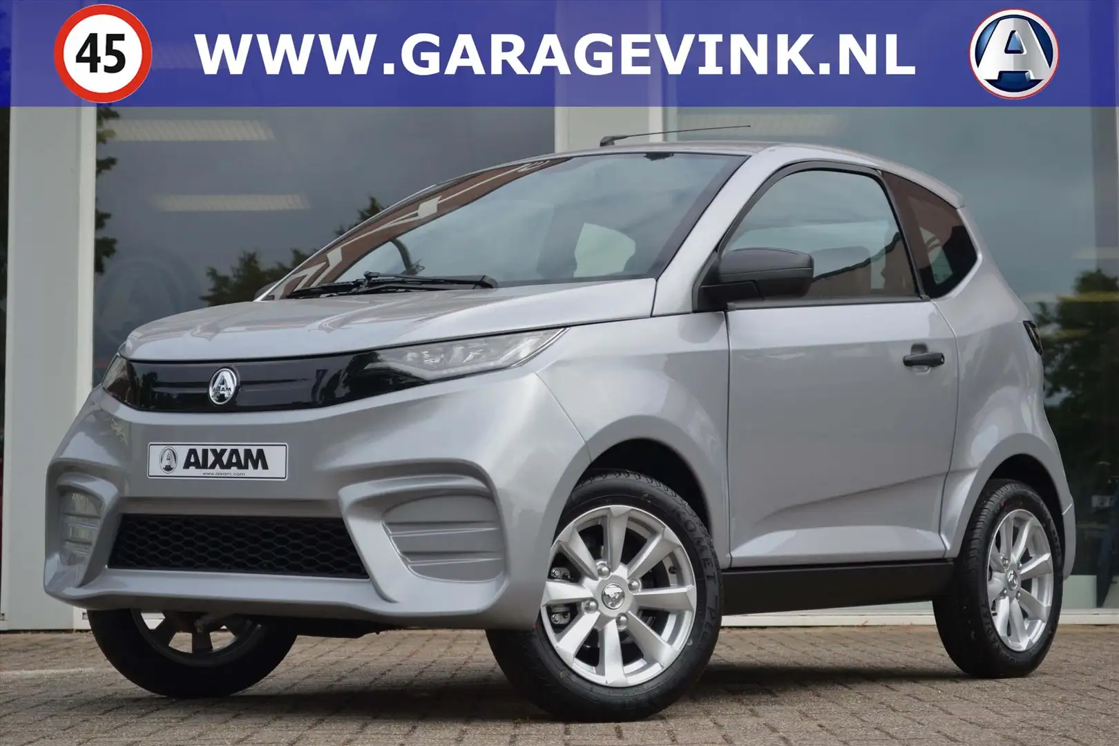Aixam City S9 Pack 100% ELEKTRISCHE Brommobiel NIEUW Zilver - 1