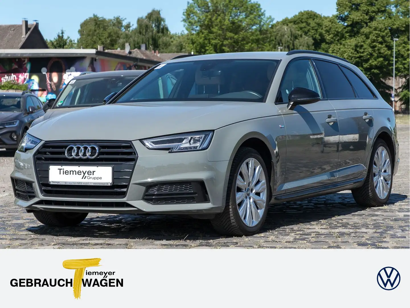 Audi A4 2.0 TDI S LINE BLACK NAVI LED LM18 Grijs - 1