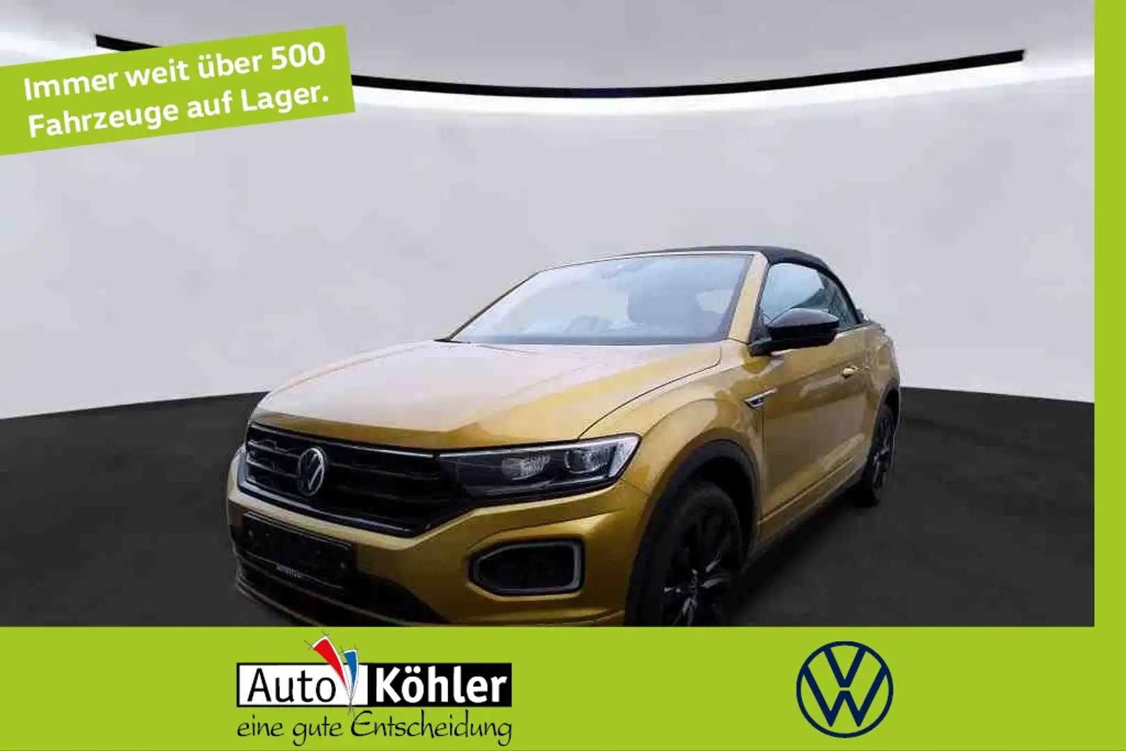 Volkswagen T-Roc Cabrio TSI R-Line AHK/ beatsAudio /DCC-Fahr Gelb - 1