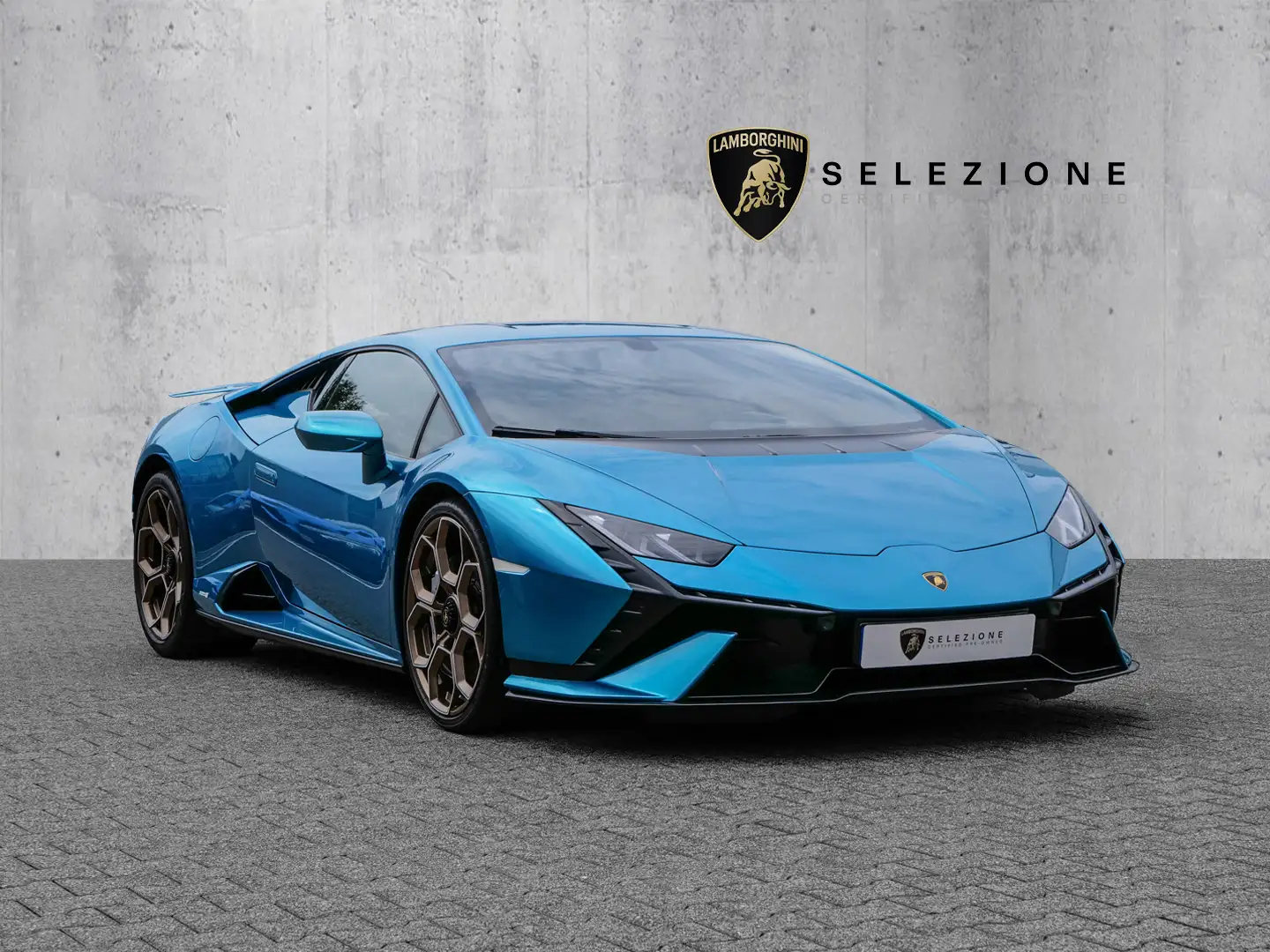 Lamborghini Huracán Huracan Tecnica Blu Uranus, Titanium Rollbar Blauw - 1