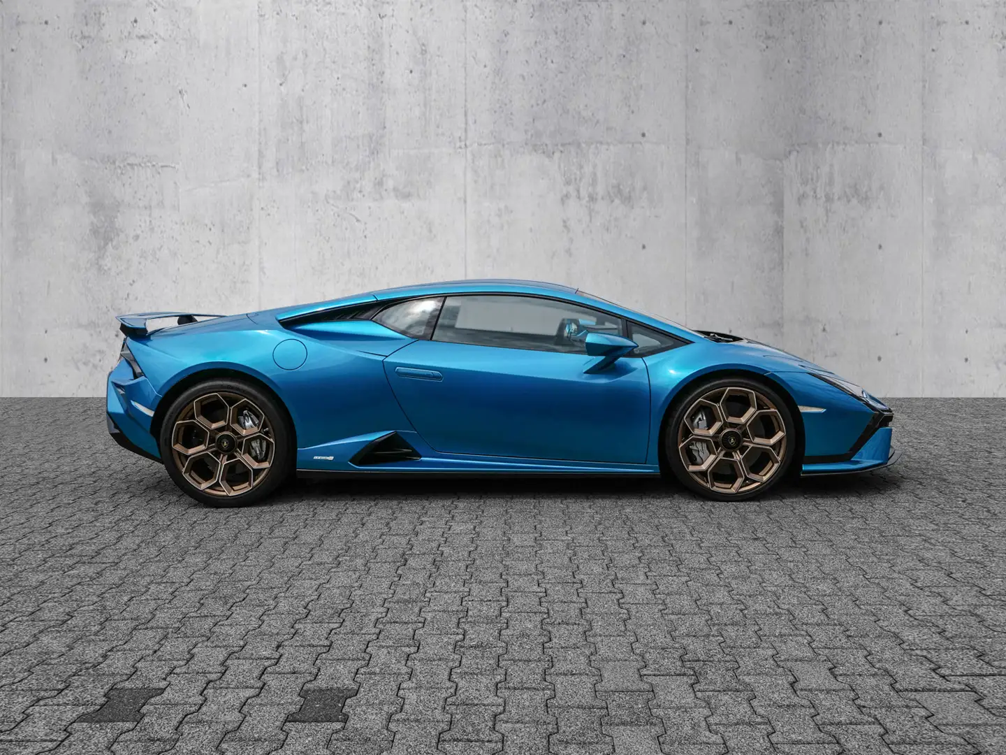 Lamborghini Huracán Huracan Tecnica Blu Uranus, Titanium Rollbar Blauw - 2