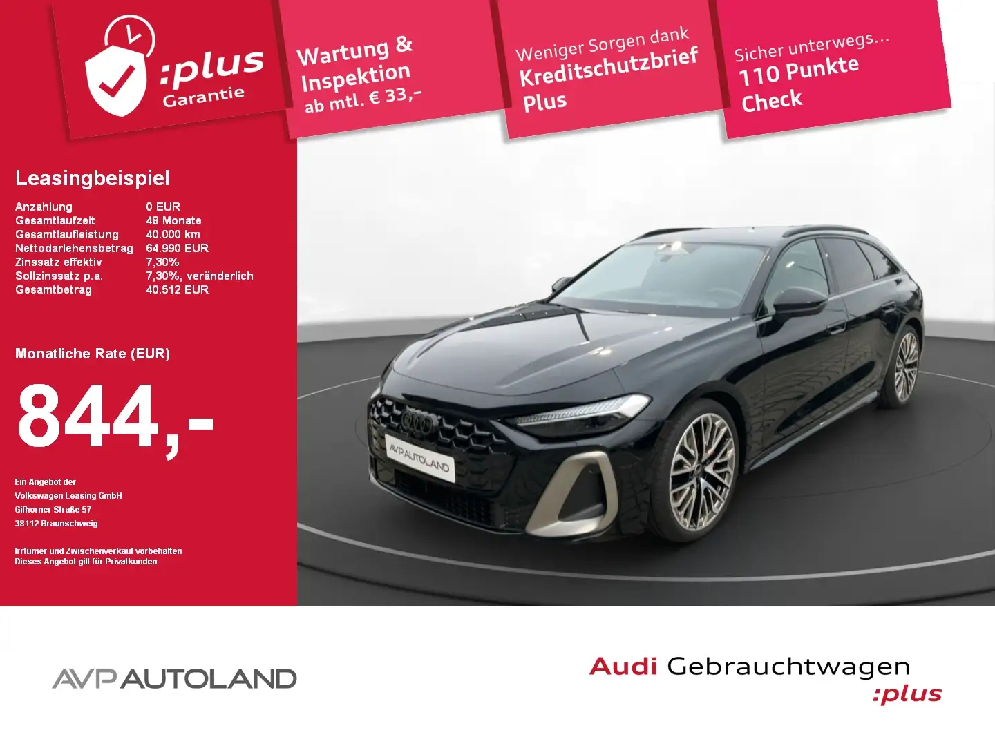 Audi A5 Avant TDI quattro Stronic | NAVI | ACC | LED Schwarz - 1