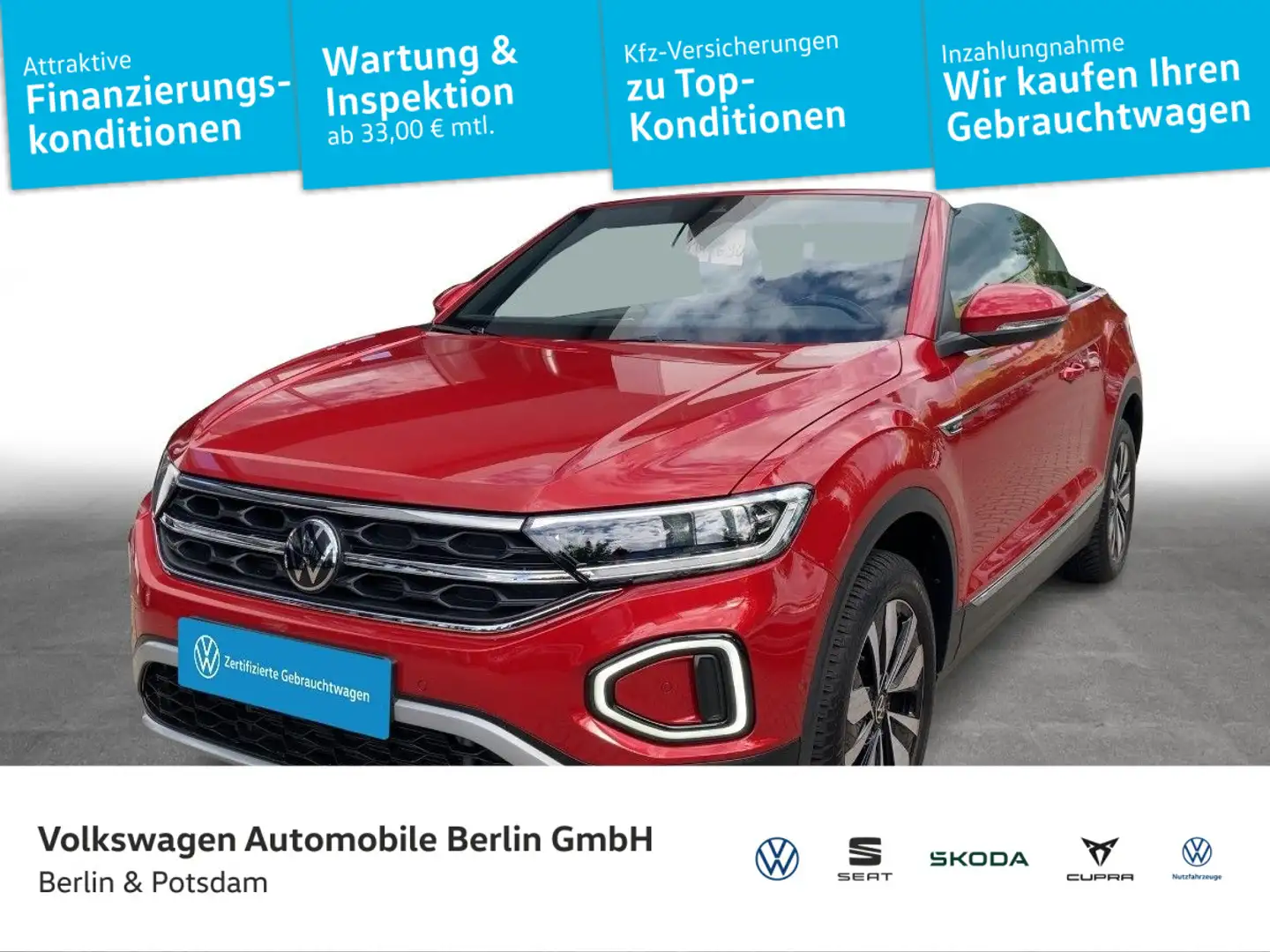 Volkswagen T-Roc 1.5 TSI Move DSG Standh. LED Nav Rot - 1