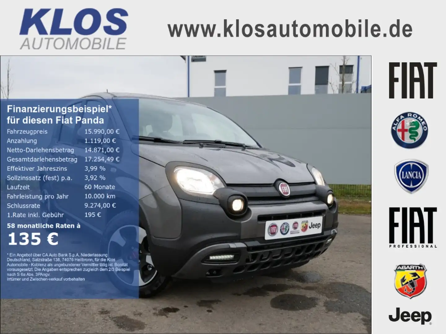 Fiat Panda CROSS CITY PLUS HYBRID 1.0 GSE TECH CARPLAY KLIMAA Grijs - 1