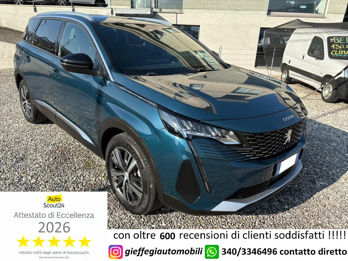 Peugeot 5008 5008 II 2021 1.5 bluehdi Allure Pack s Blu/Azzurro - 1
