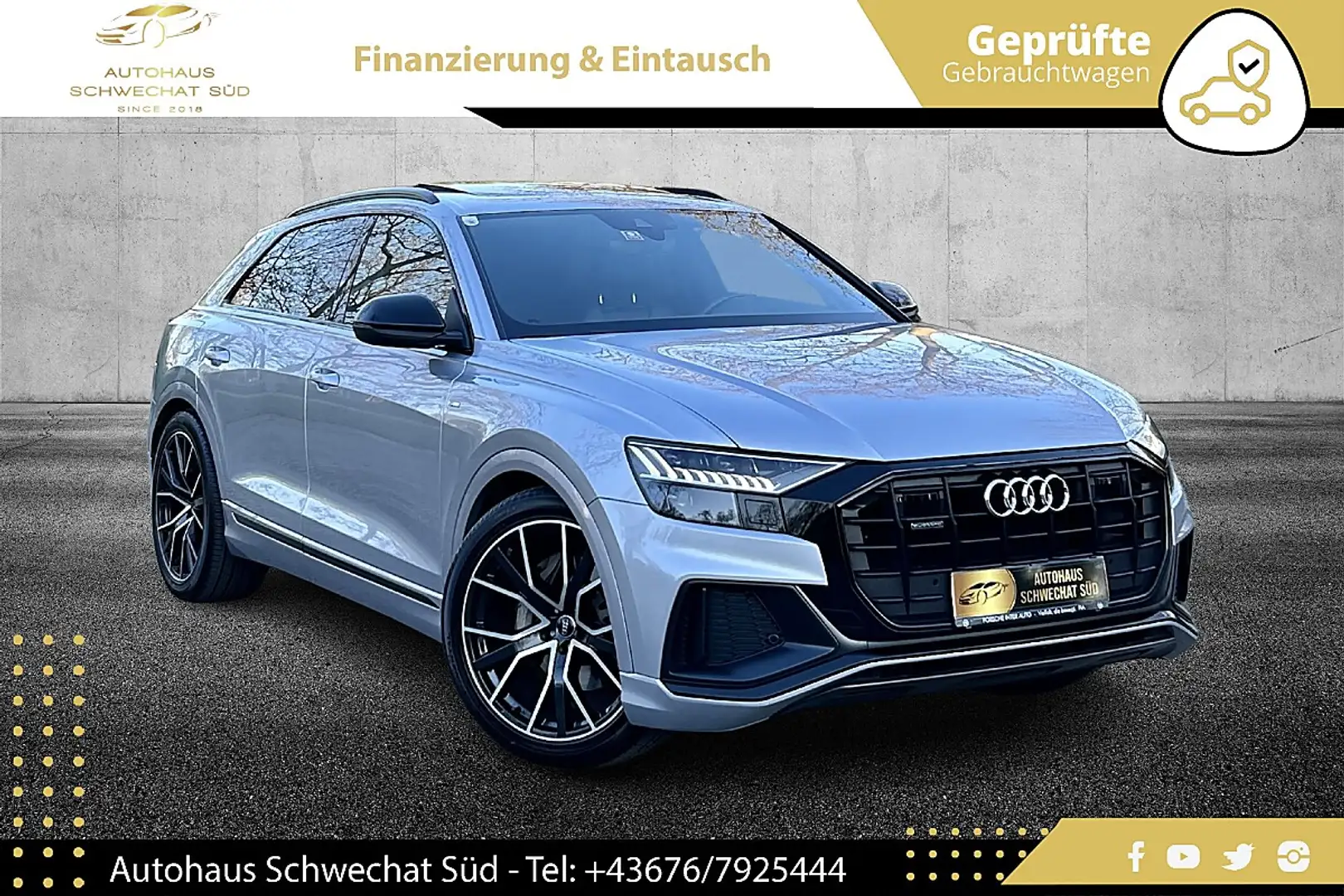 Audi Q8 50TDI quattro Tiptronic Sport Tiptronic // 3X S... Silber - 1